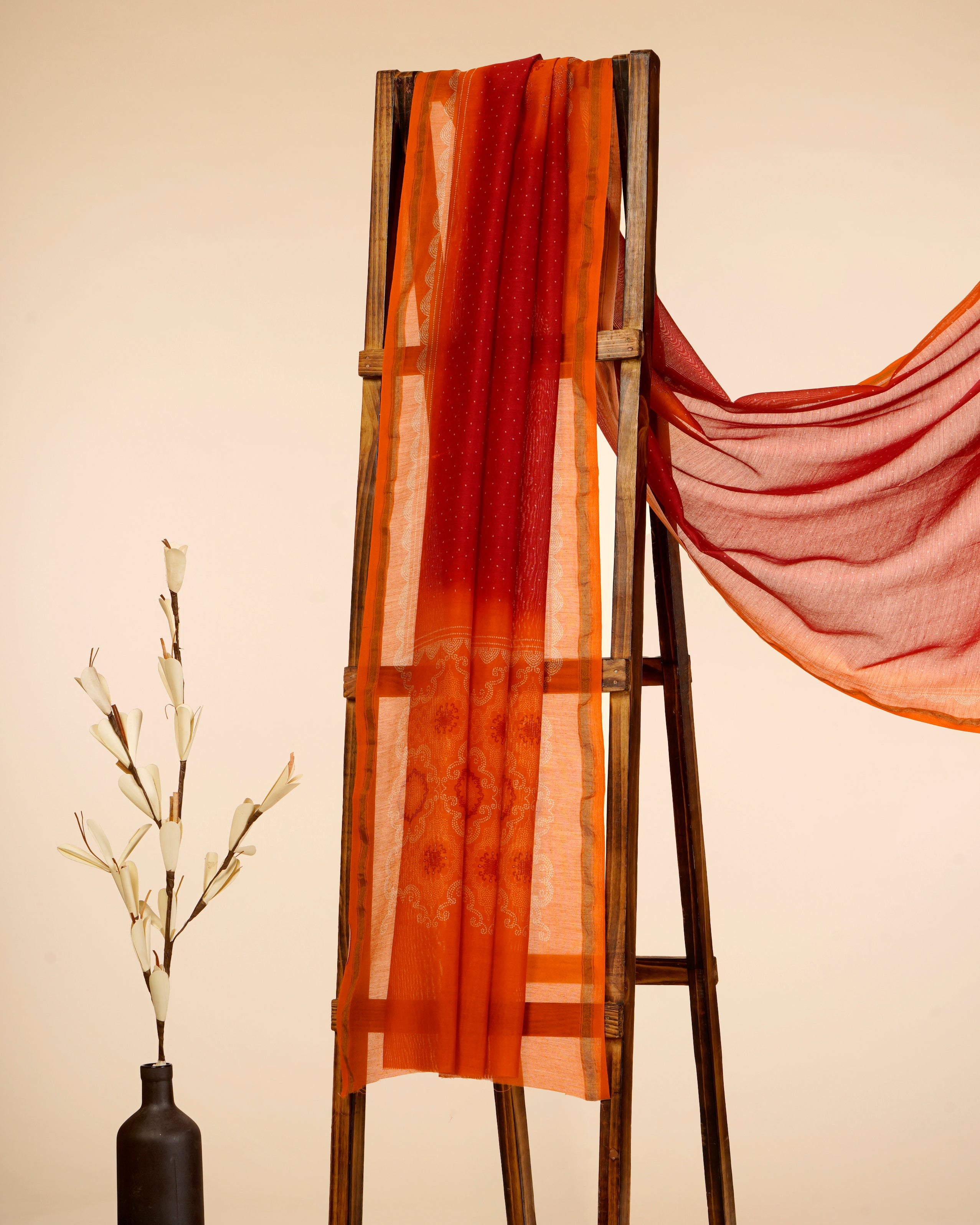 Multi Color Digital Printed Chanderi Dupatta