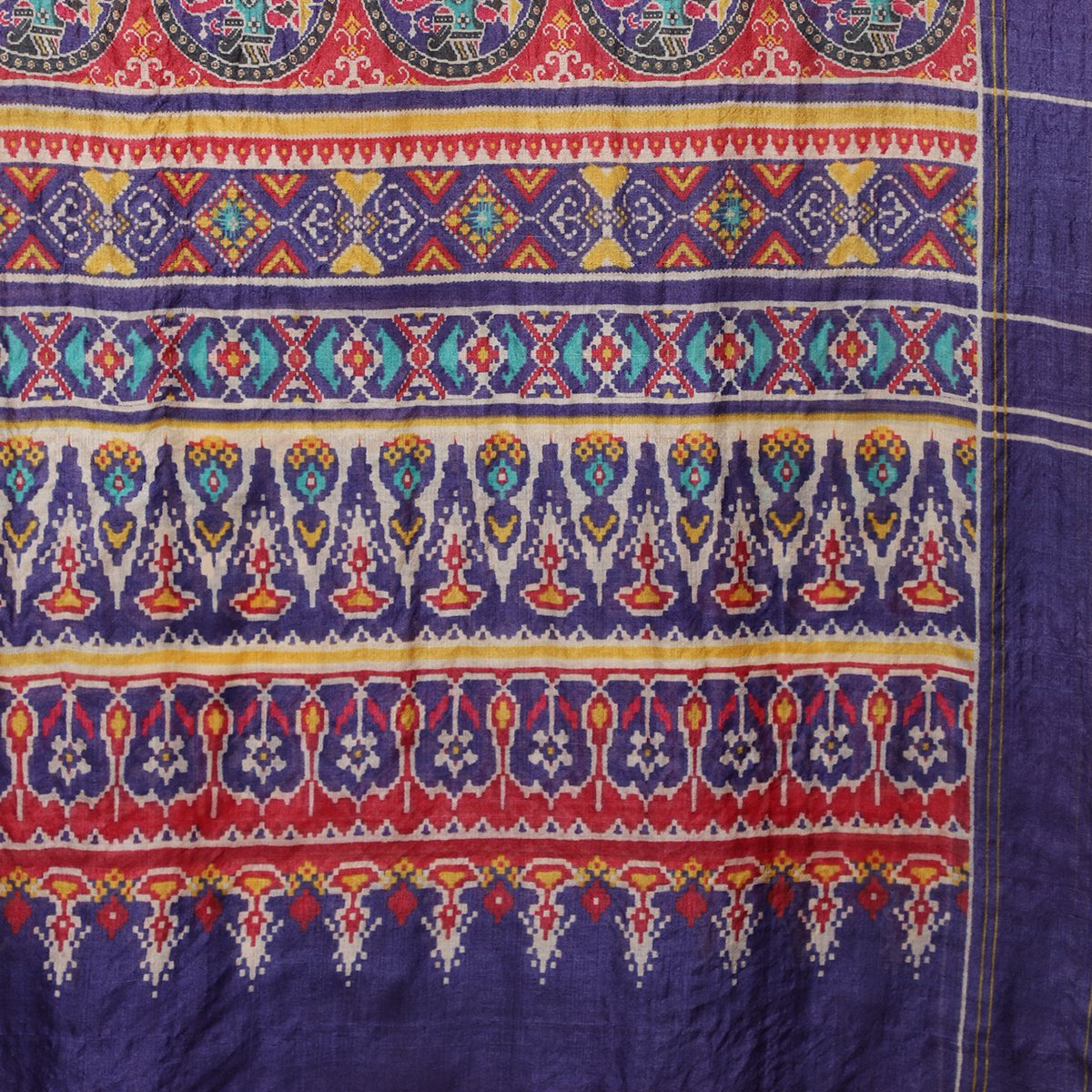 Multi Color Digital Printed Tussar Silk Dupatta