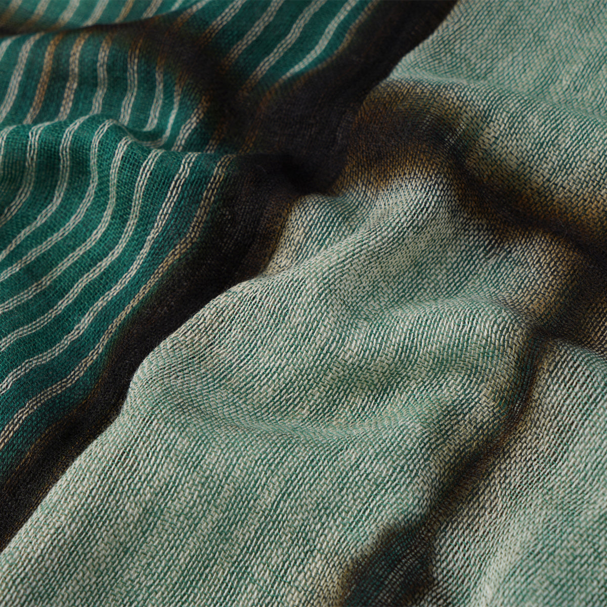 Multi Color Printed Silk Wool Stole