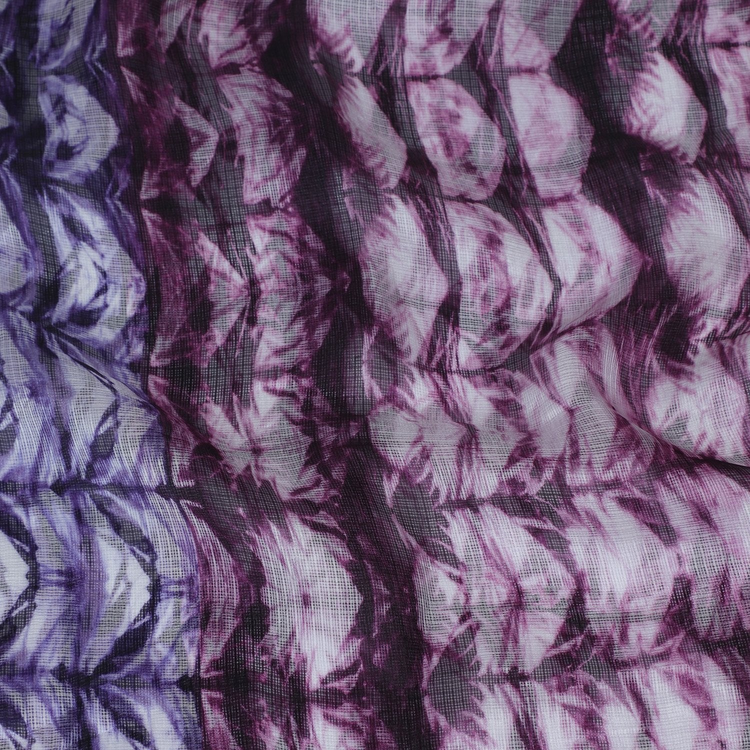 Multi Color Printed Kota Silk Stole with Tassels