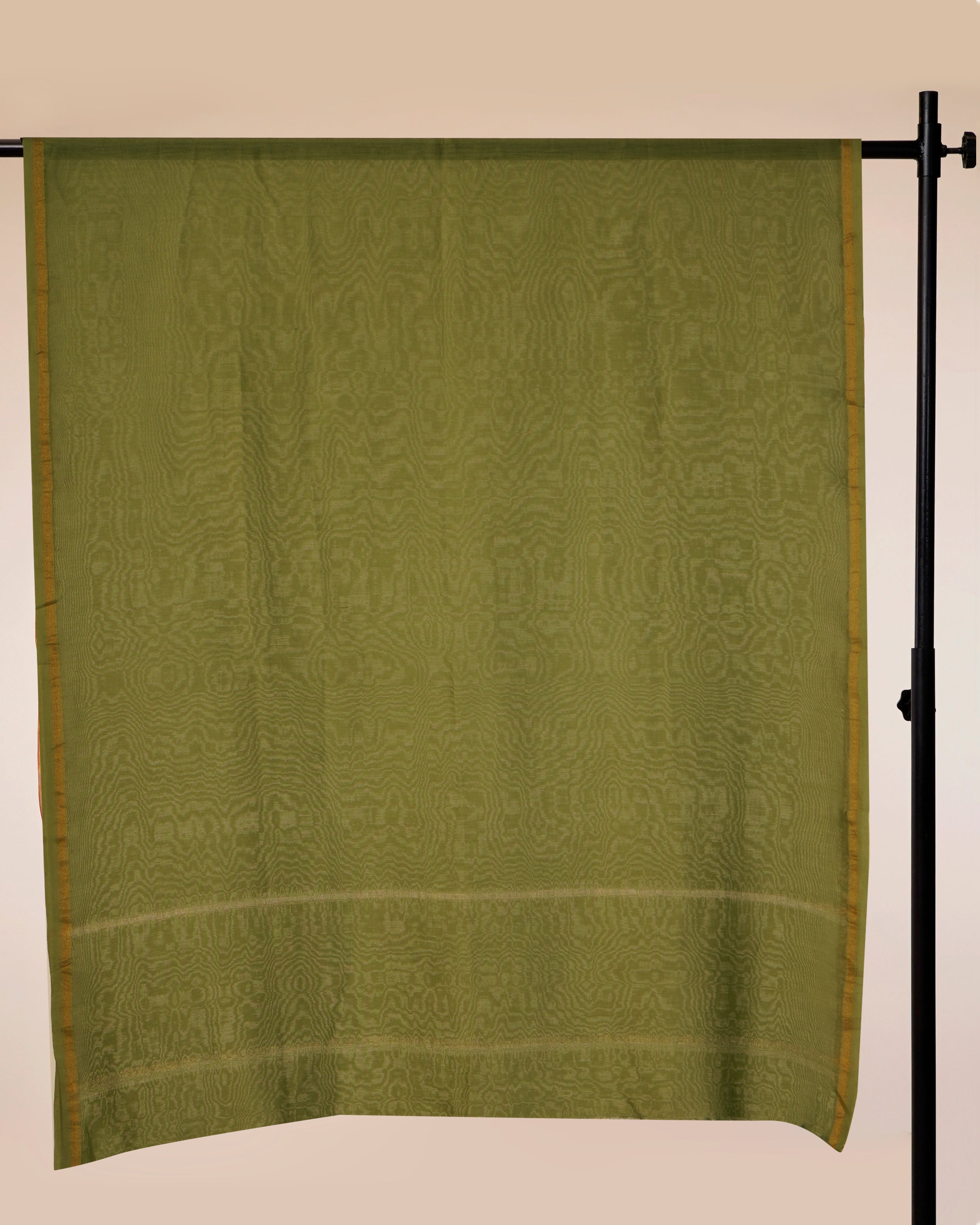 Green Color Pure Chanderi Dupatta