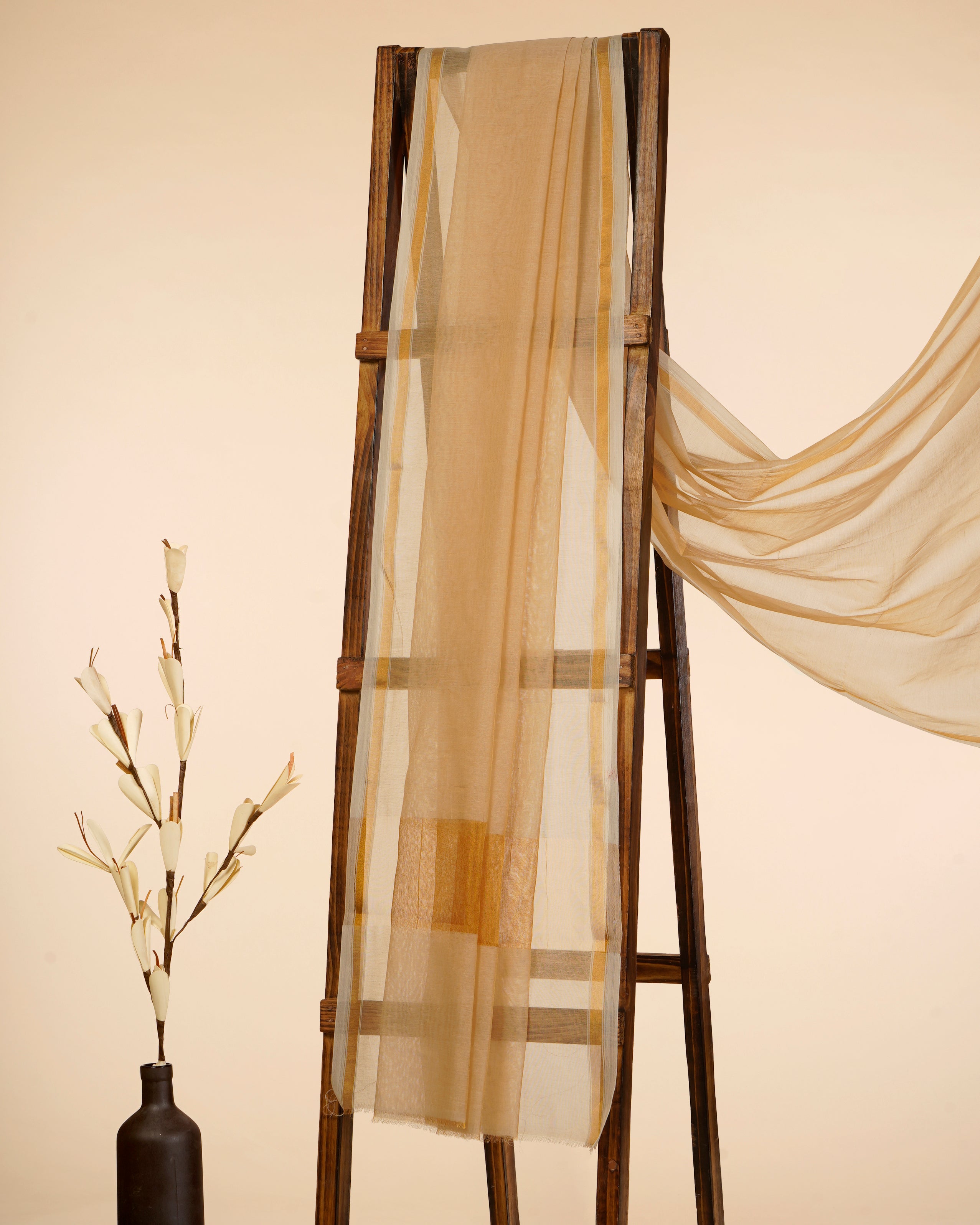 Off White Pure Cotton Dupatta