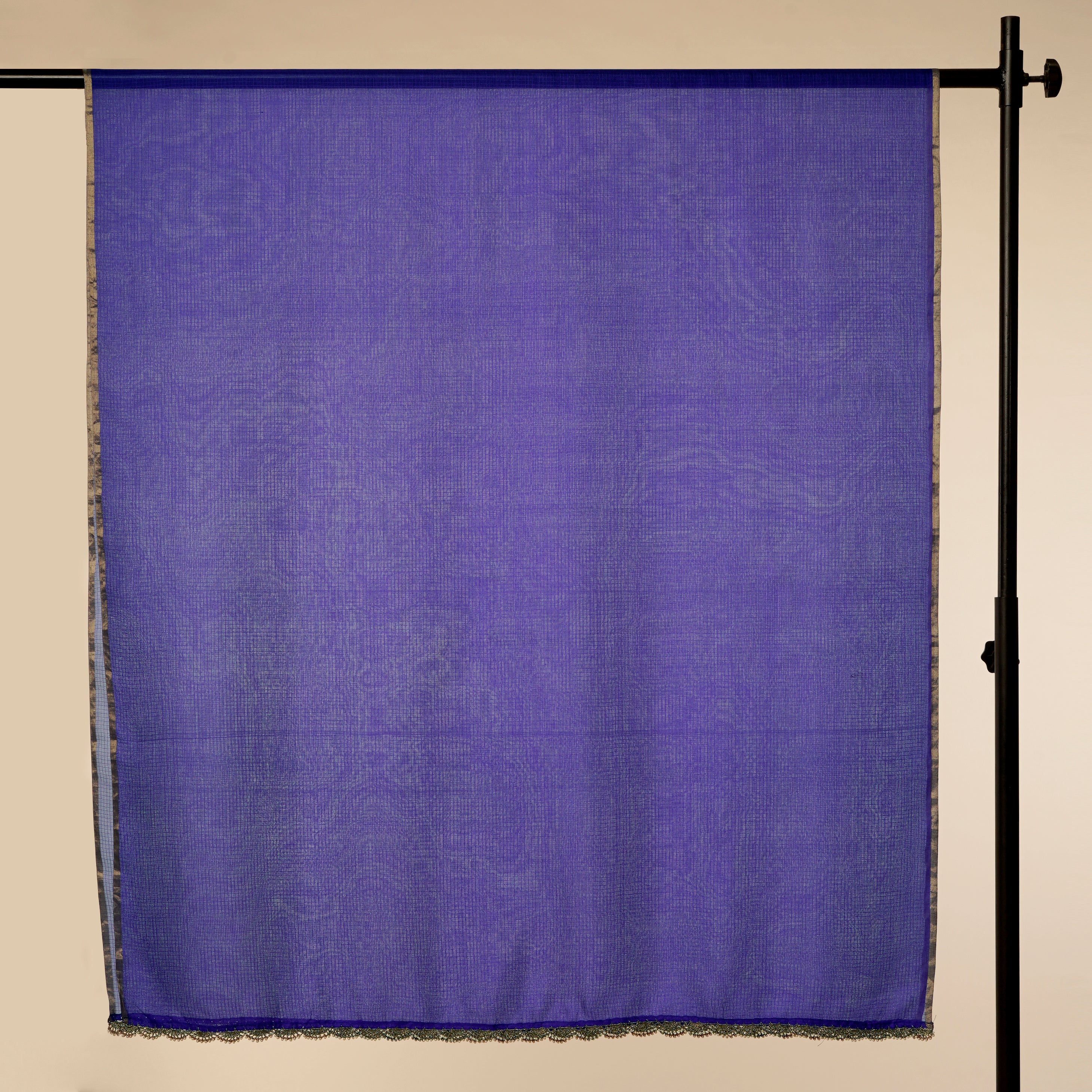 Violet Color Kota Silk Dupatta With Zari Border