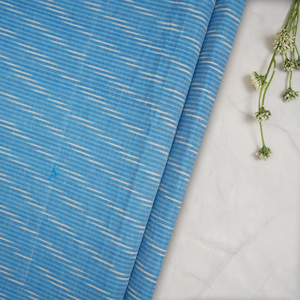 Blue - Handcrafted Woven Ikat Cotton Shoulder Bag