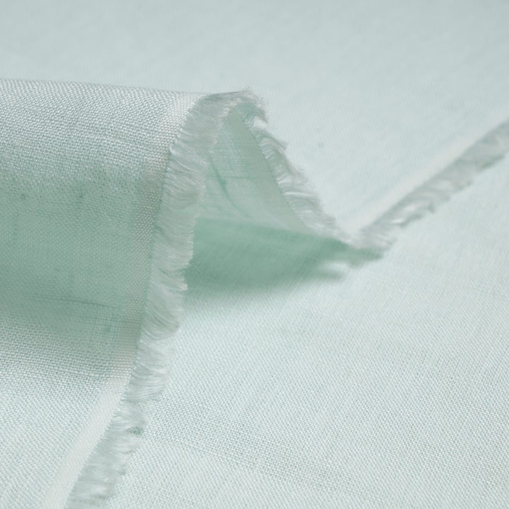 Powder Blue Color Fine Plain 60'S Linen Fabric