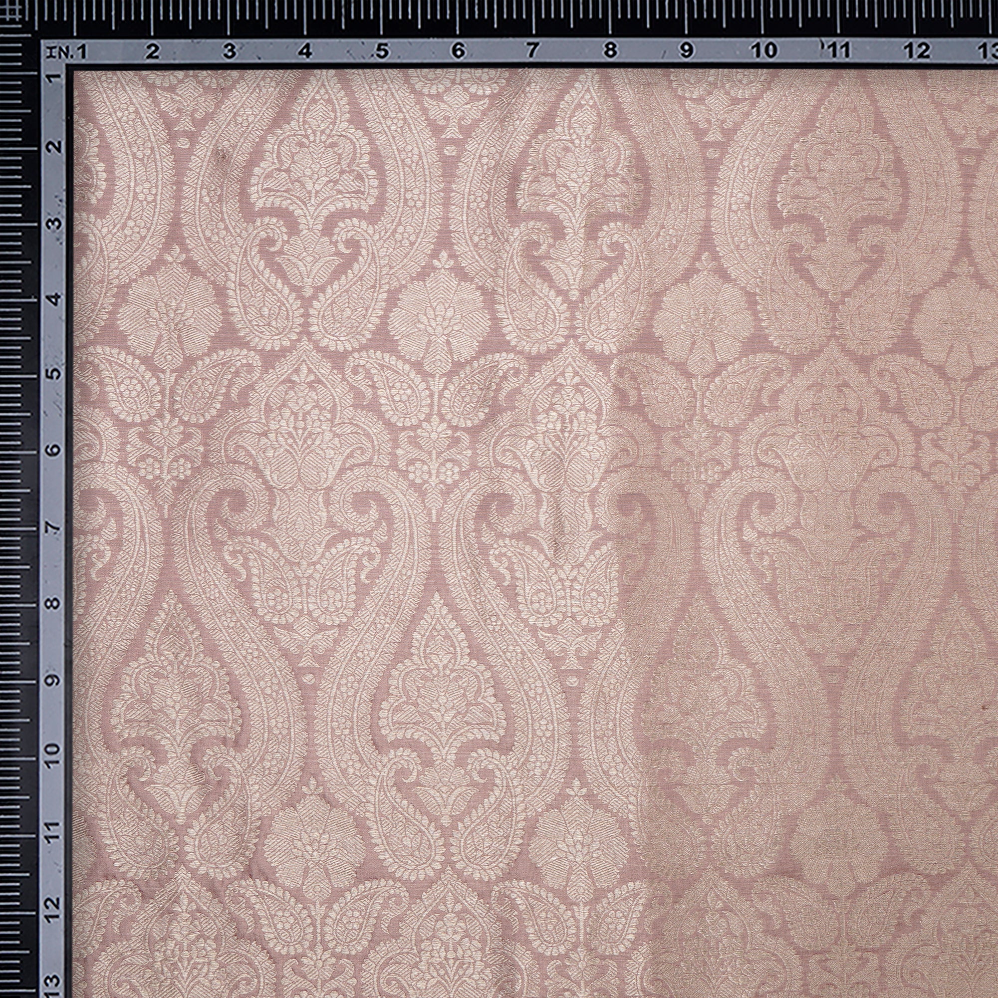 Zephyr Purple Handwoven Premium Banarasi Brocade Silk Fabric