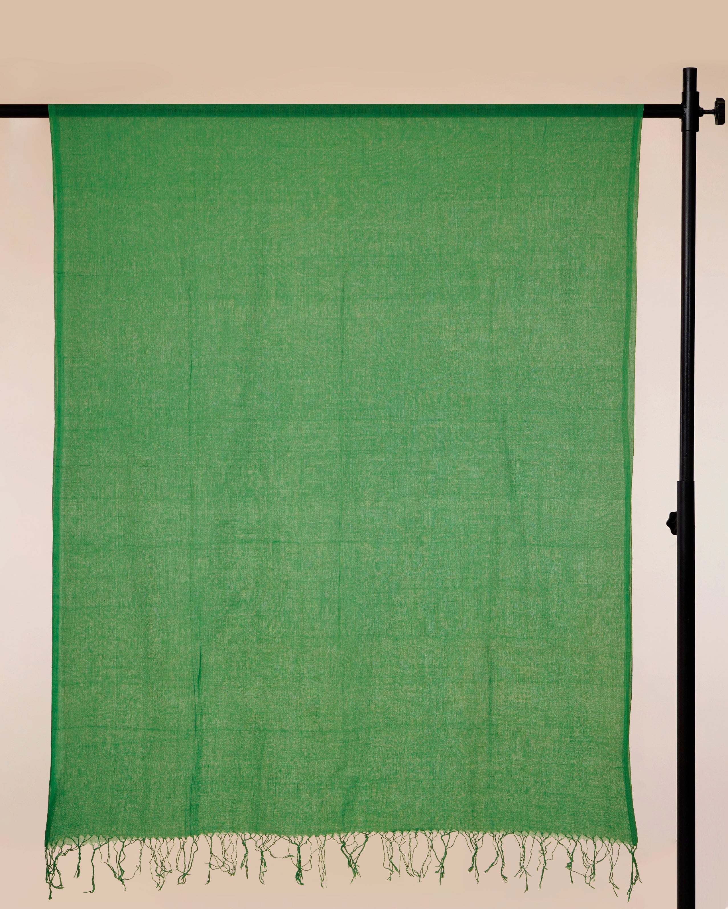 Green Color Cotton Dupatta