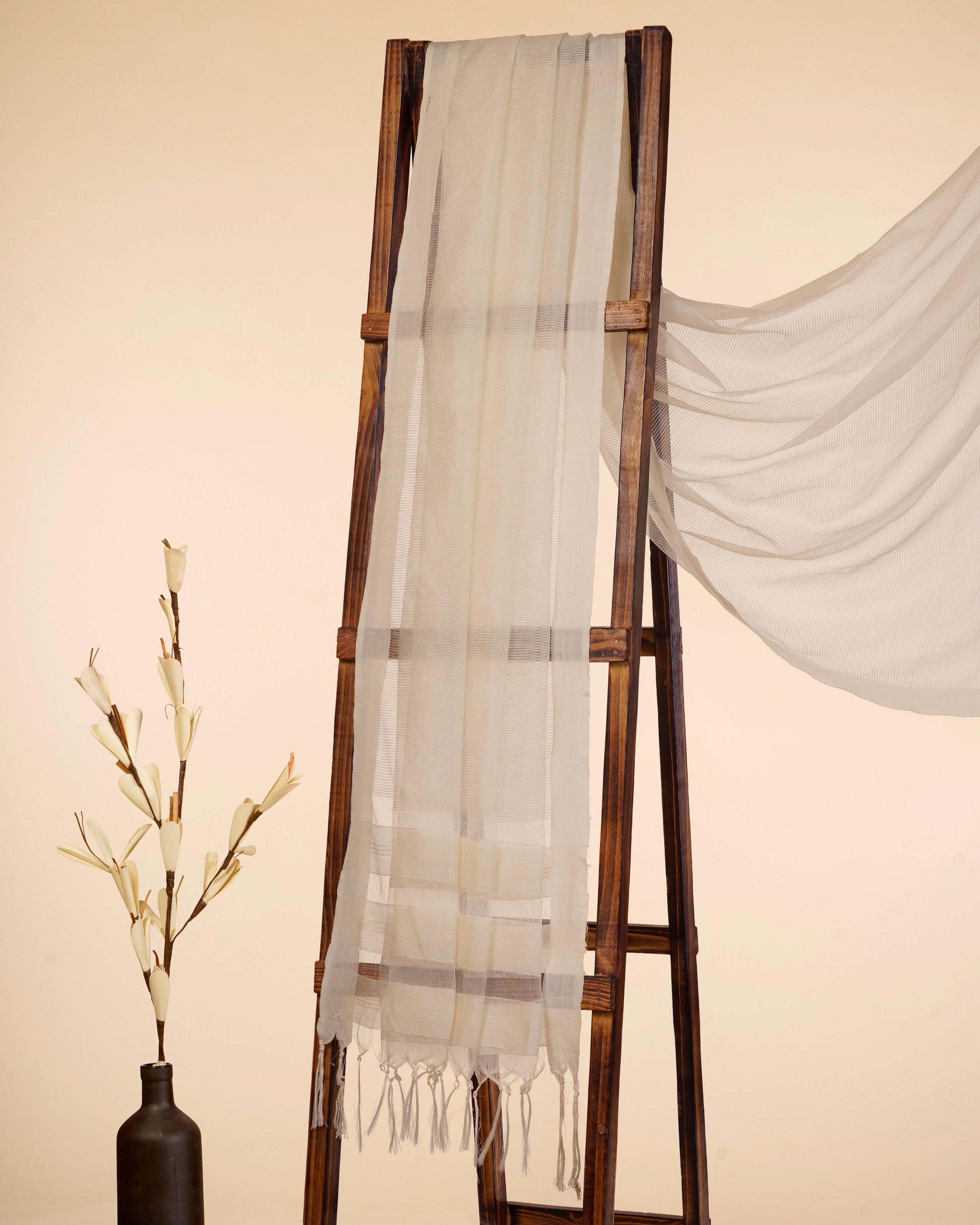 Off-White Color Organza Silk Dupatta