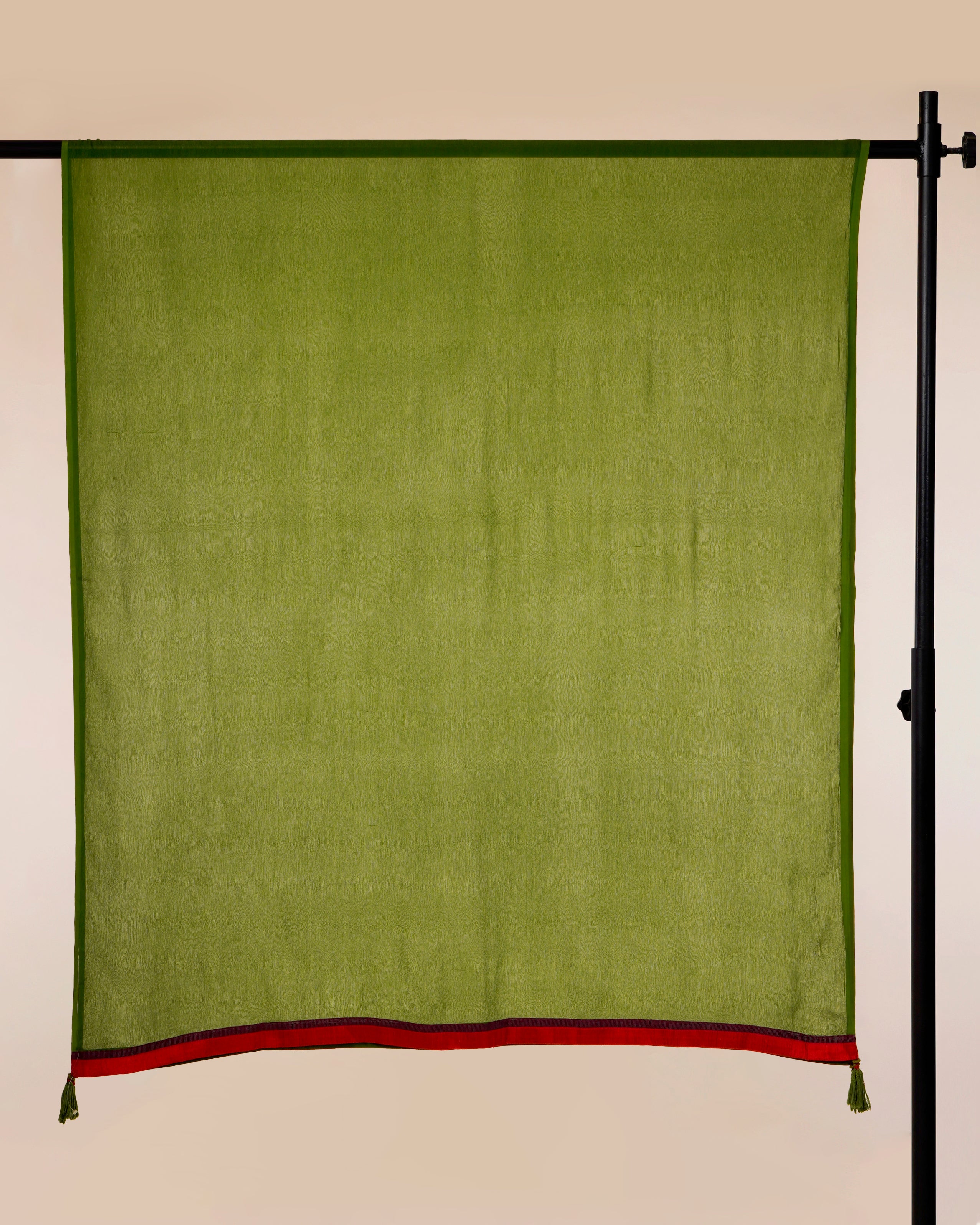 Dark Green Color Crinkled Chiffon Silk Dupatta