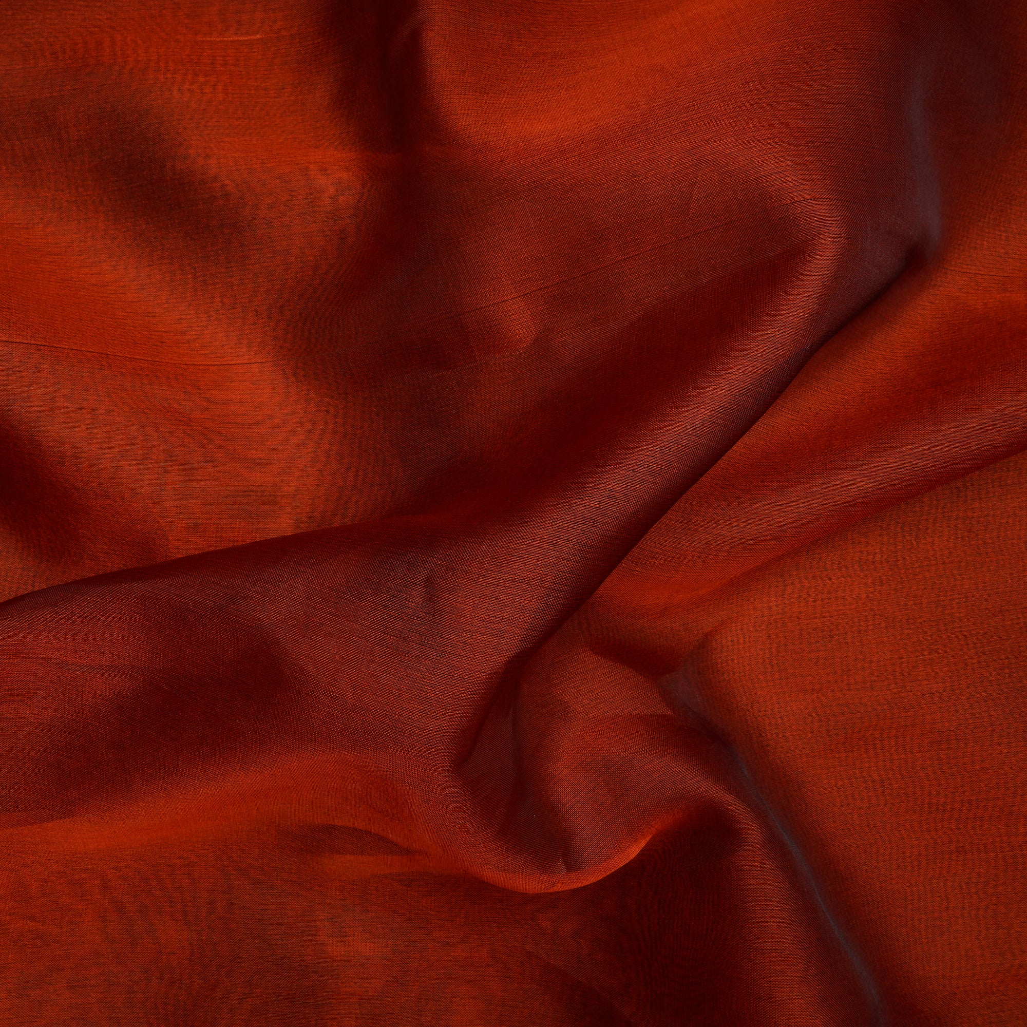 Metallic Brown Color Pure Organza Silk Fabric