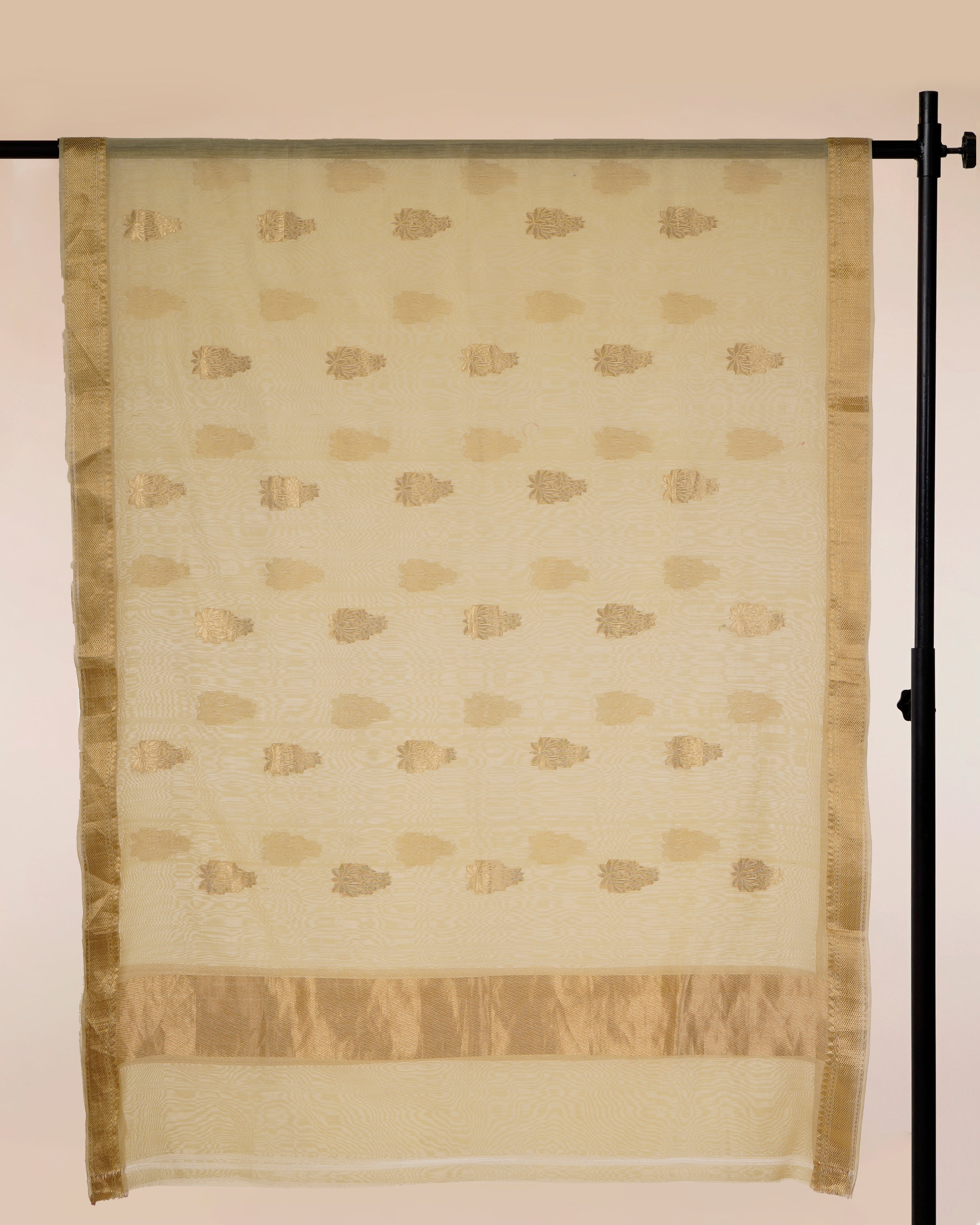 Yellow Color Handwoven Chanderi Zari Boota Dupatta