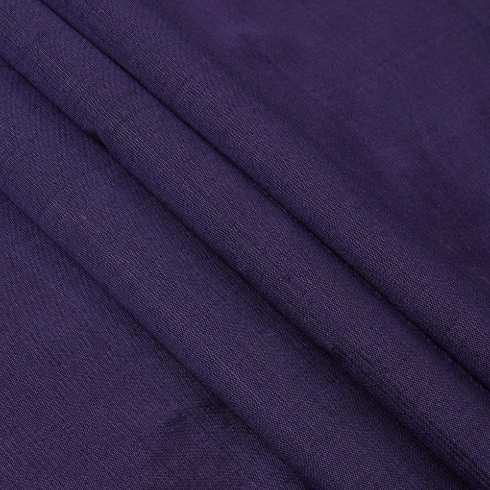 Purple Color Kora Dupion Silk Fabric