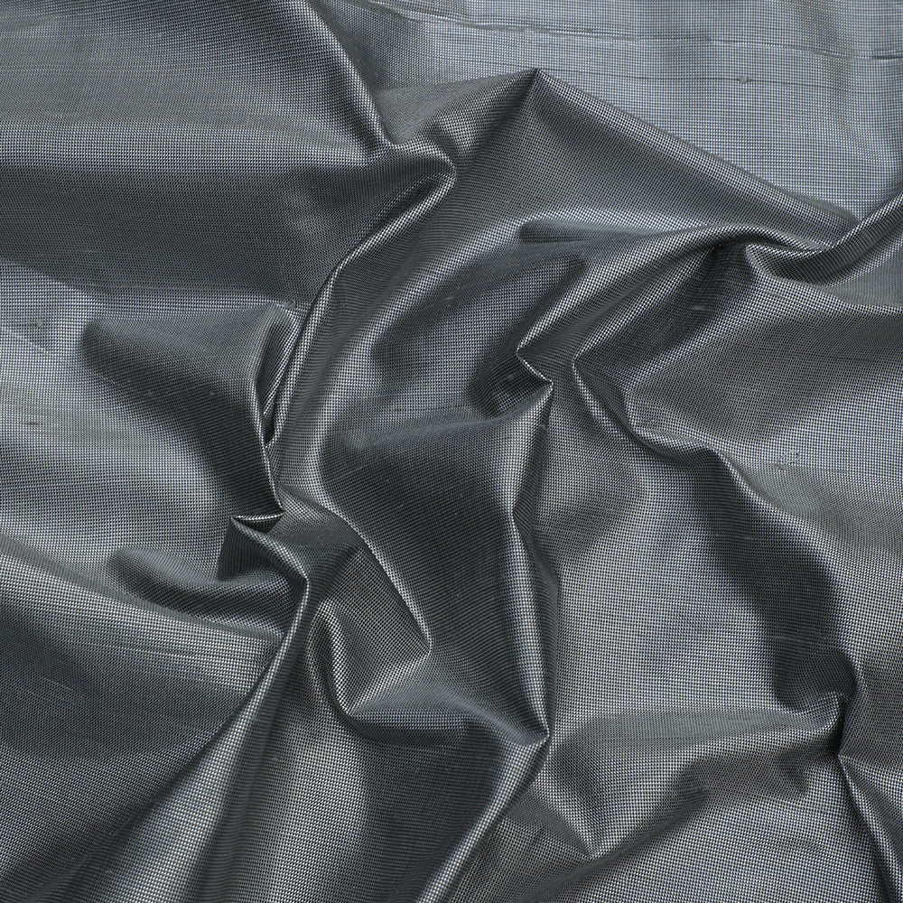 Silver Color Metallic Silk Fabric