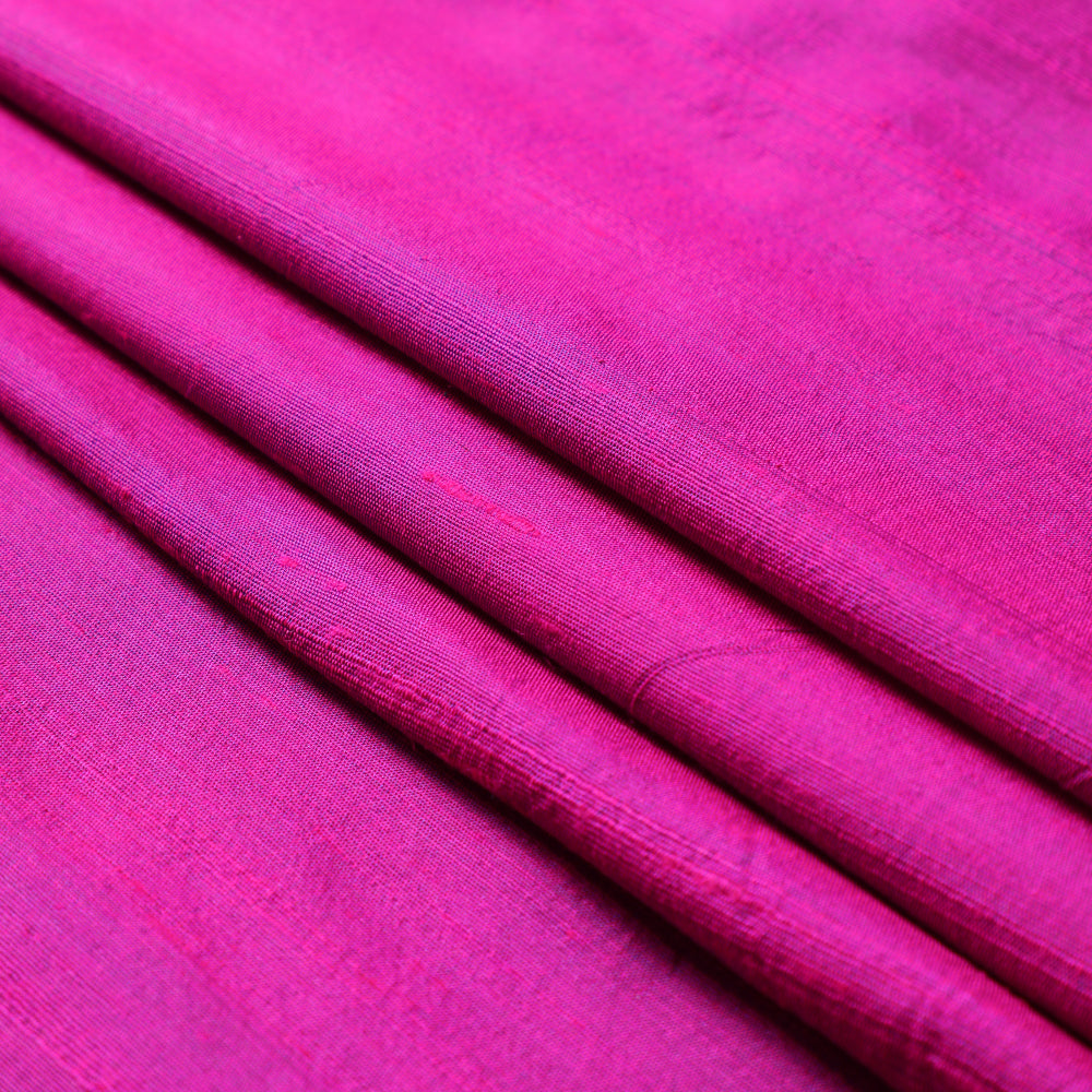 Purple Color Blended Dupion Silk Fabric
