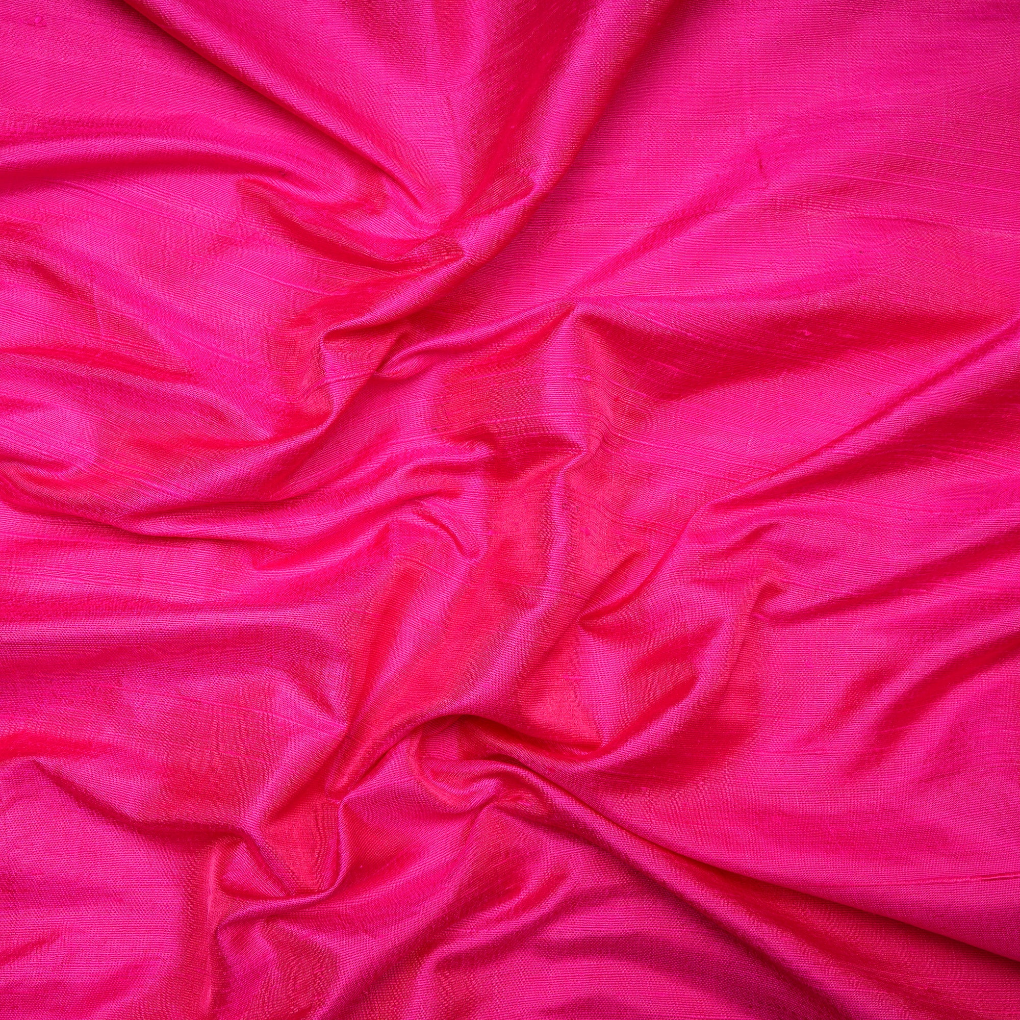 Pink Color Blended Dupion Silk Fabric