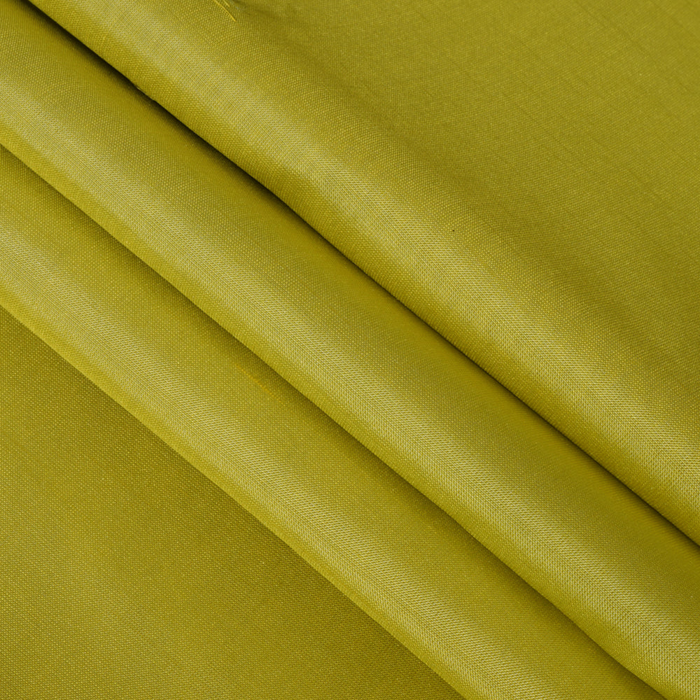 Lemon Green Color Bangalore Silk Fabric