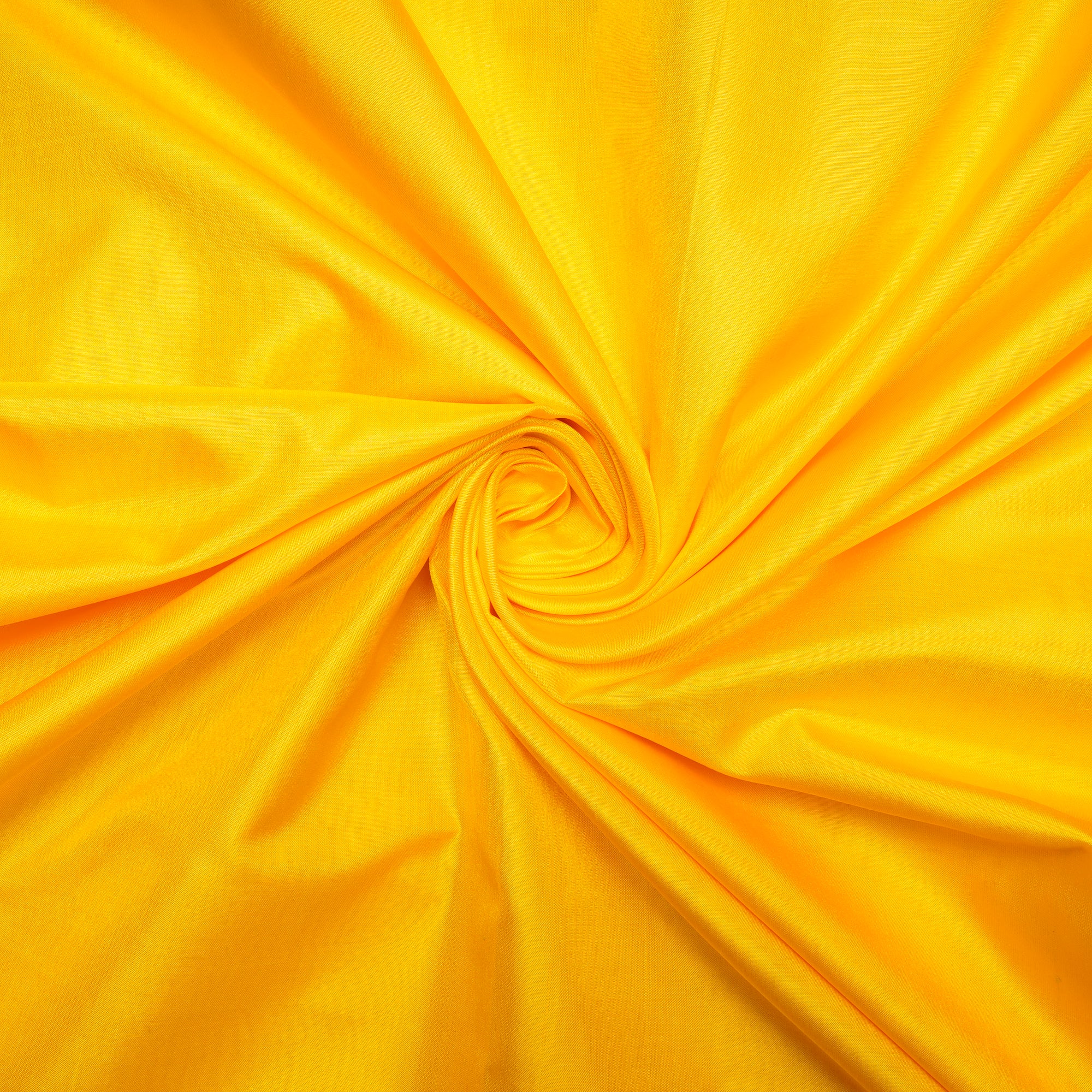 Bold Yellow Yarn Dyed Bangalore Silk Fabric