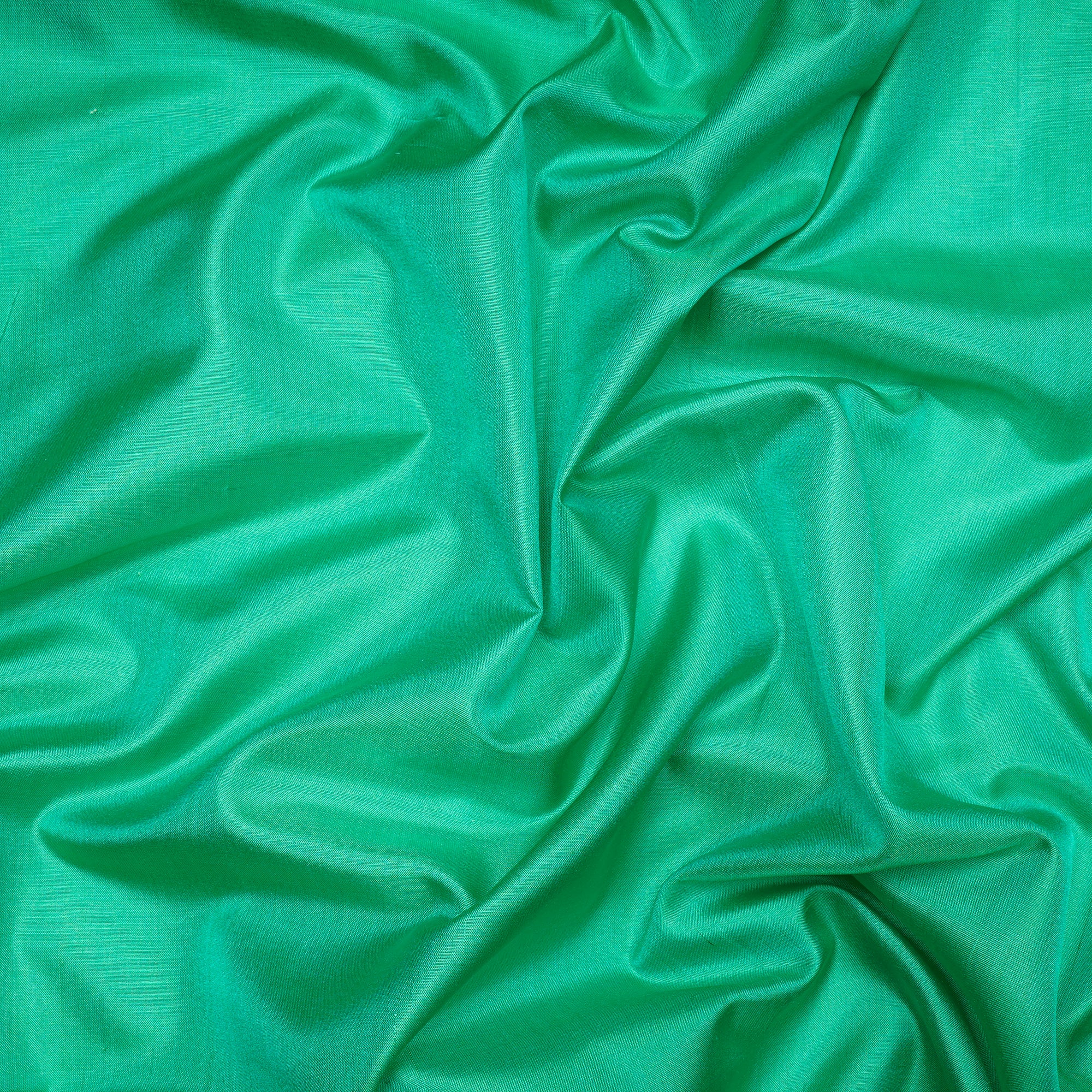 Green Color Bangalore Silk Fabric