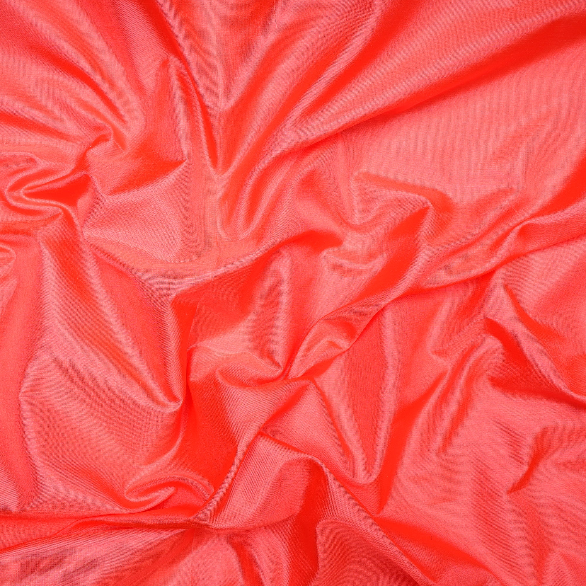 Dark Salmon Color Bangalore Silk Fabric