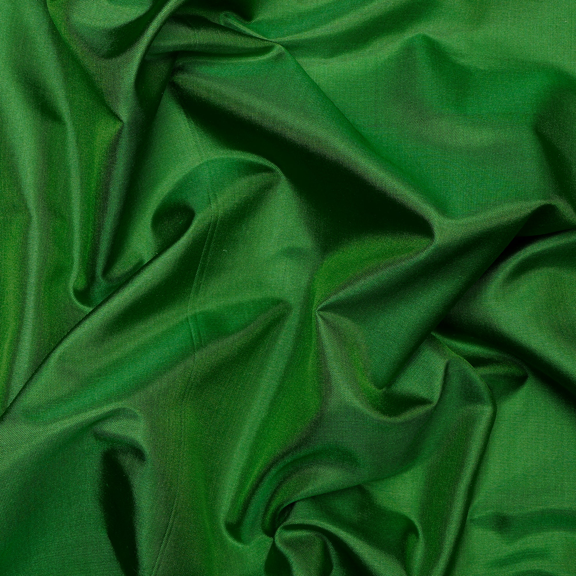 Green Color Bangalore Silk Fabric