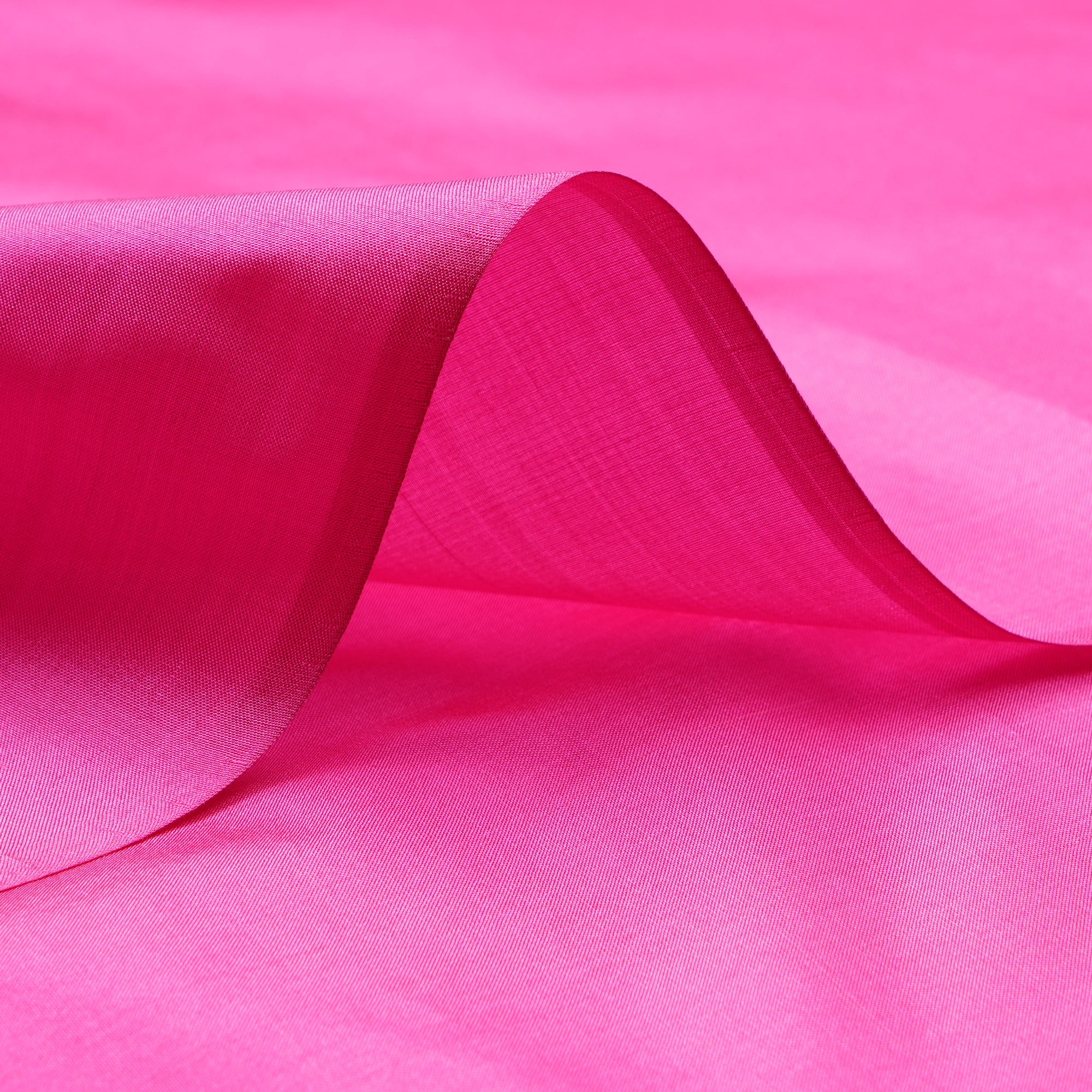 Hot Pink Color Bangalore Silk Fabric