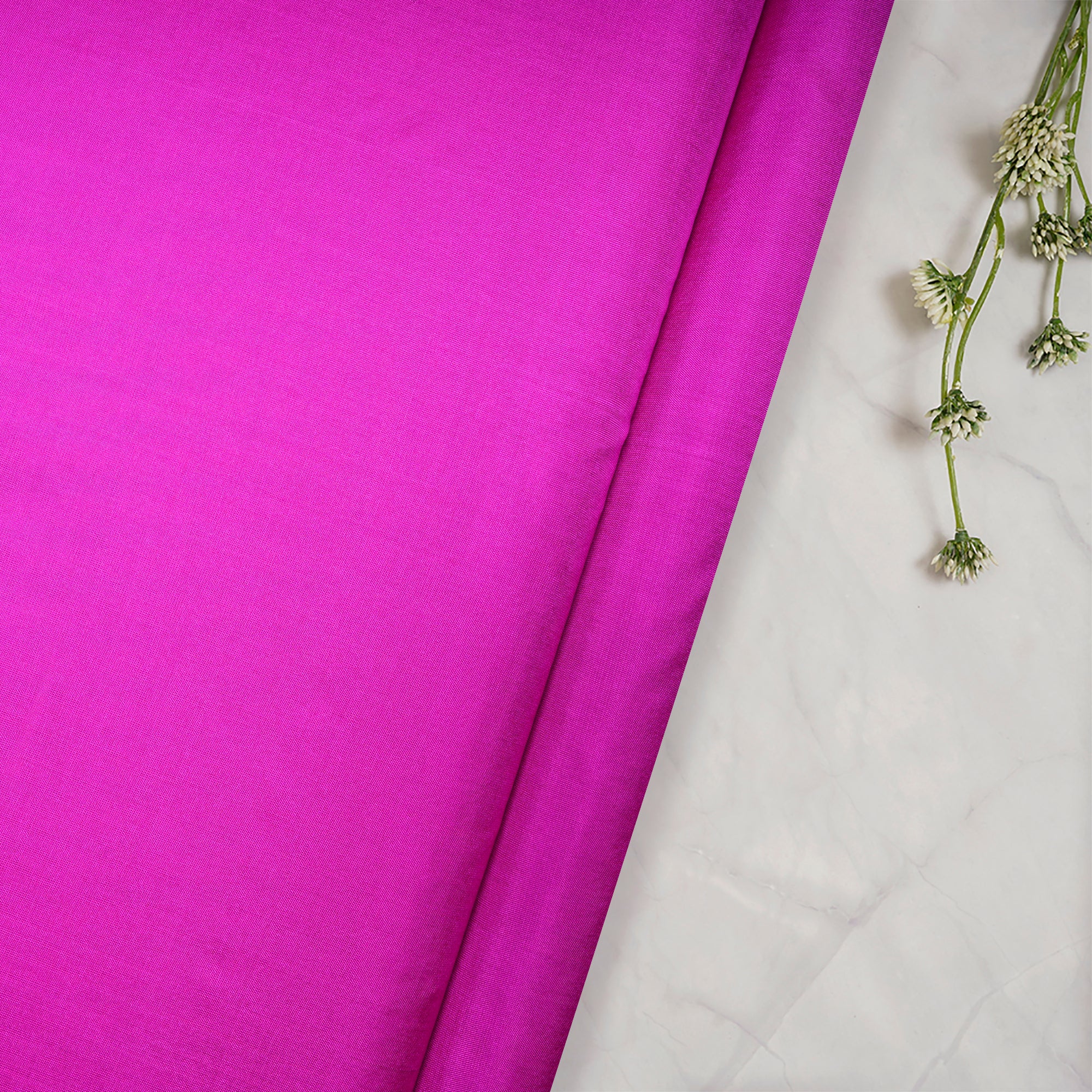 Pink Color Bangalore Silk Fabric