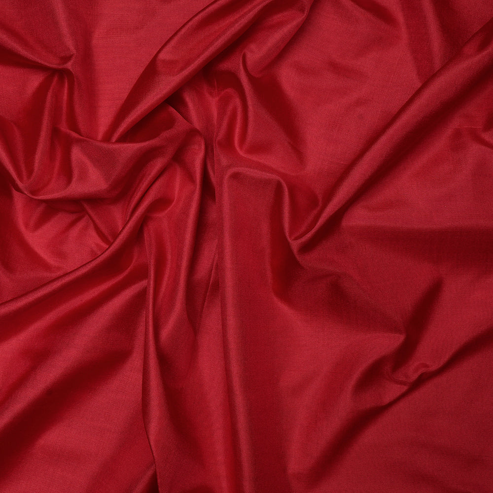 Red Color Bangalore Silk Fabric