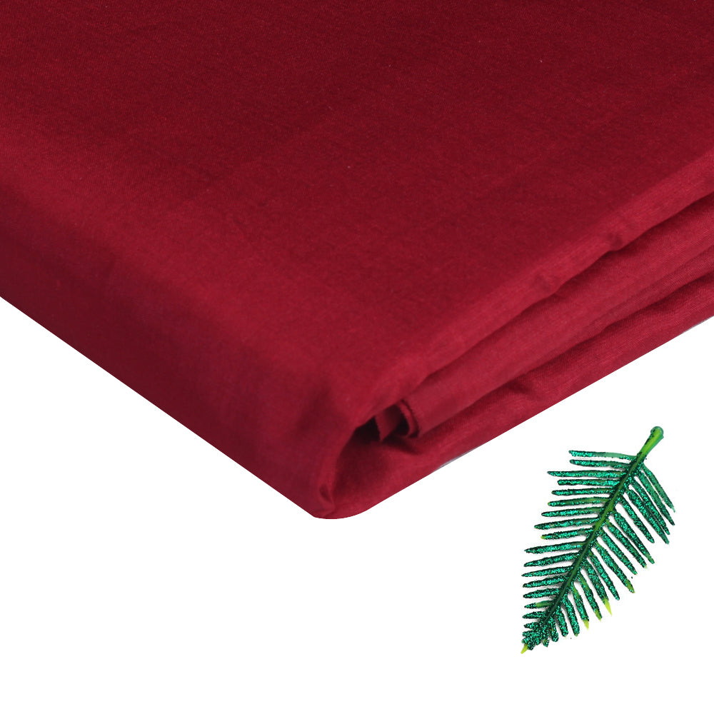 Devil Red Color Bangalore Silk Fabric