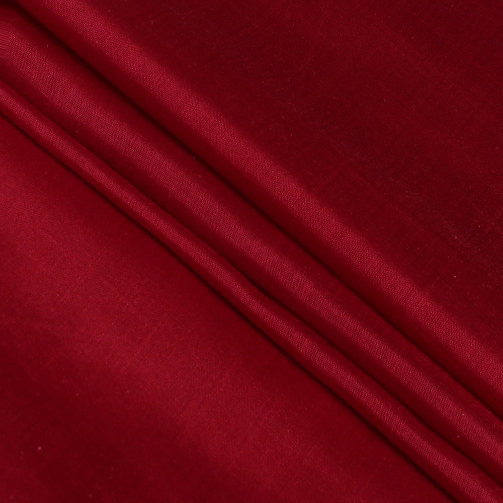 Devil Red Color Bangalore Silk Fabric