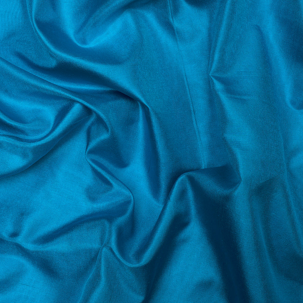 Blue Color Bangalore Silk Fabric