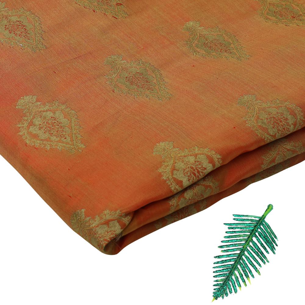 Mustard-Golden Color Brocade Fabric