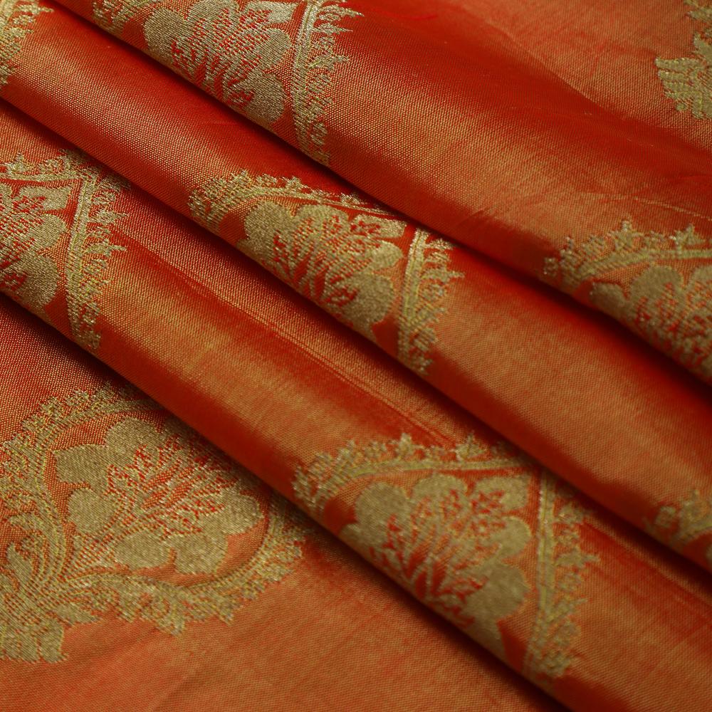Mustard-Golden Color Brocade Fabric