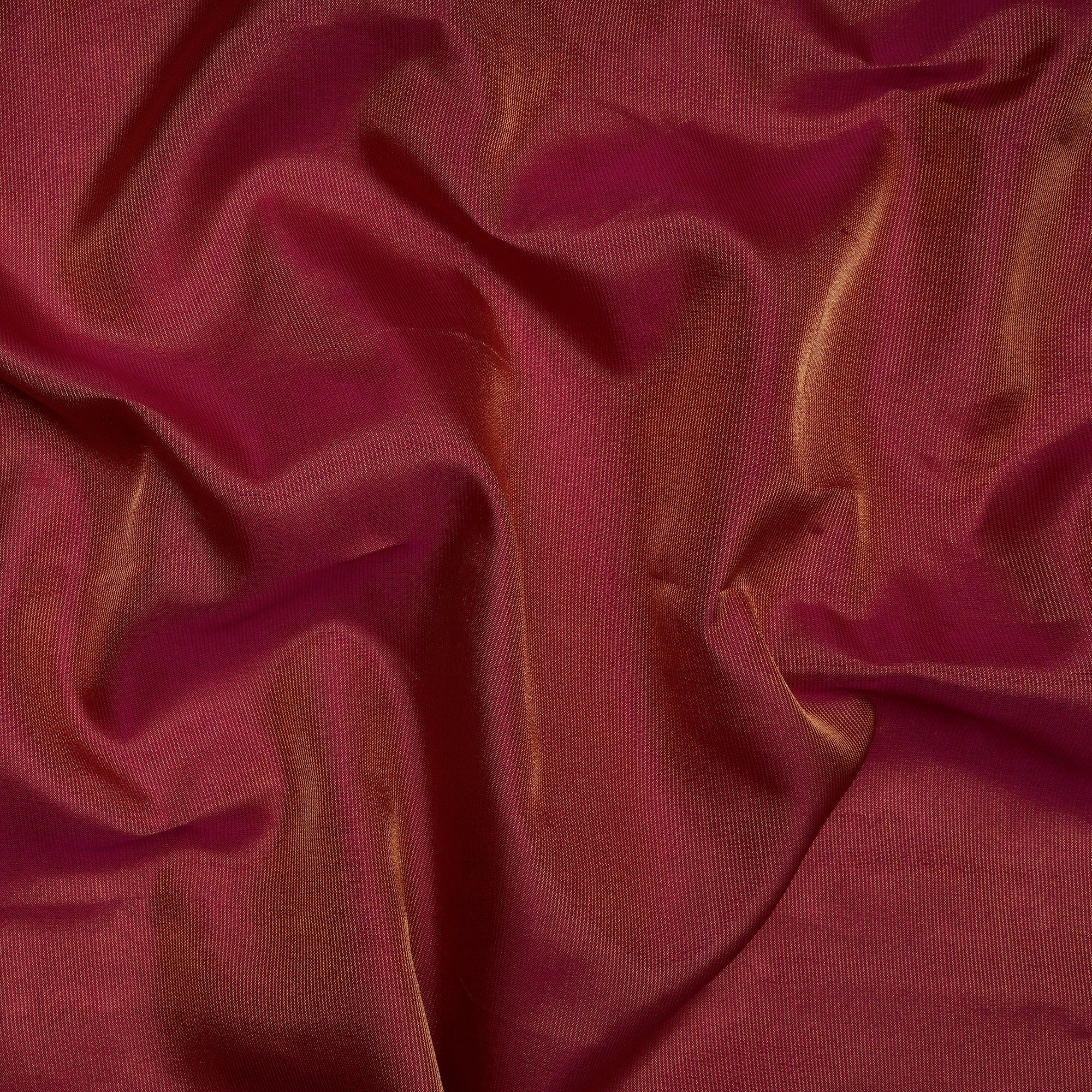 Magenta Yarn Dyed Zari Pin Striped Pattern Fancy Pure Silk Fabric