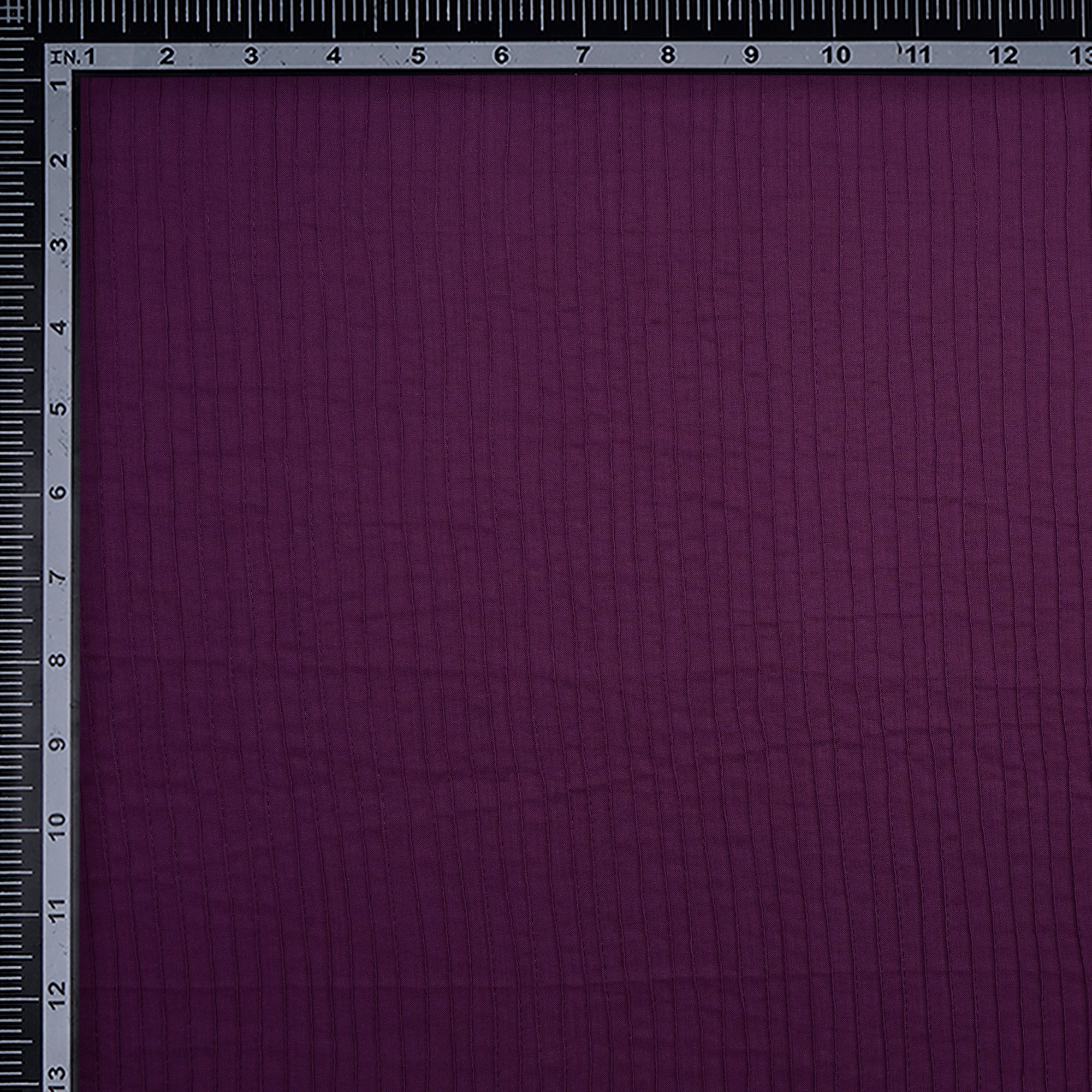 Dark Purple Pintuck Pattern High Twist Cotton Voile Fabric
