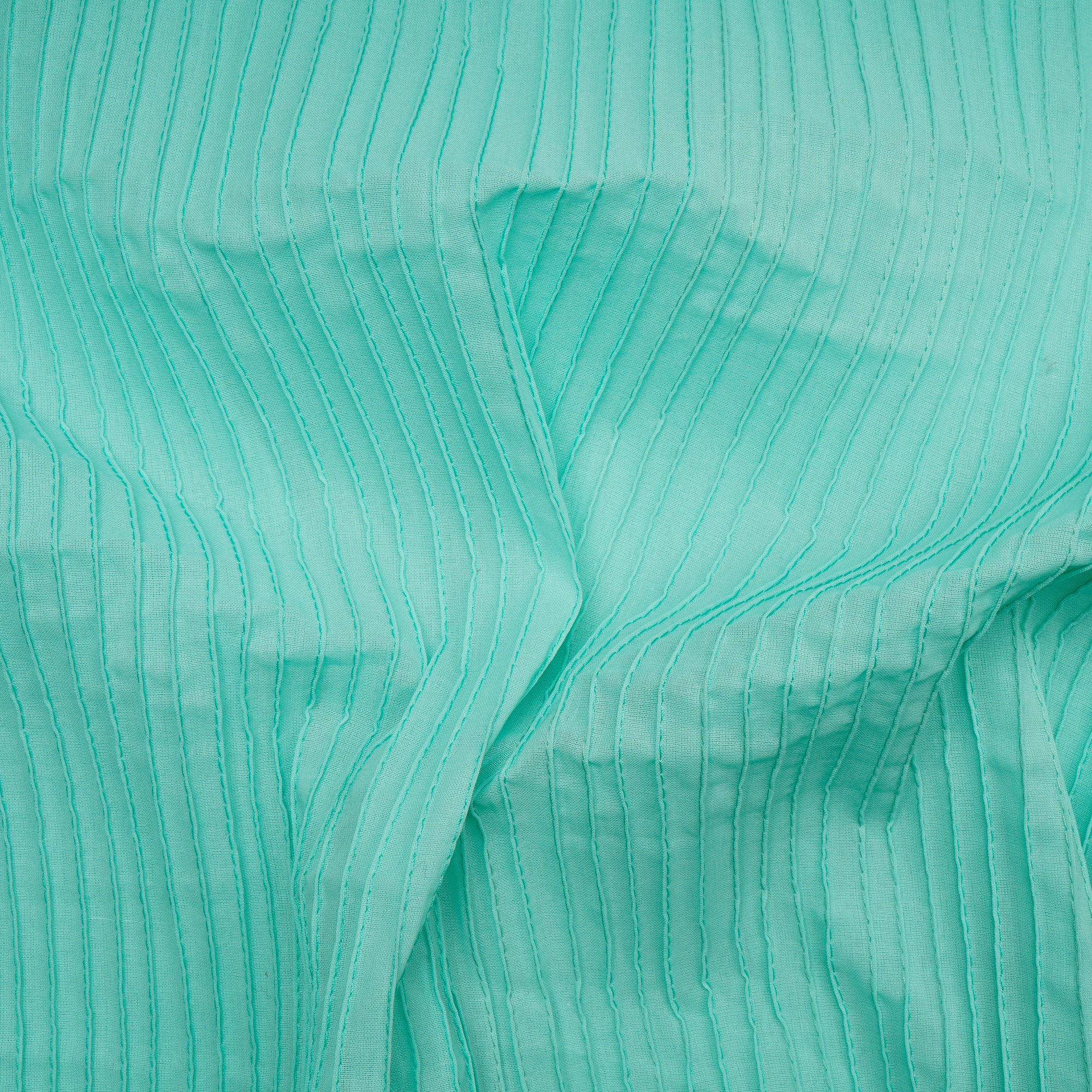 Beach Glass Pintuck Pattern High Twist Cotton Voile Fabric