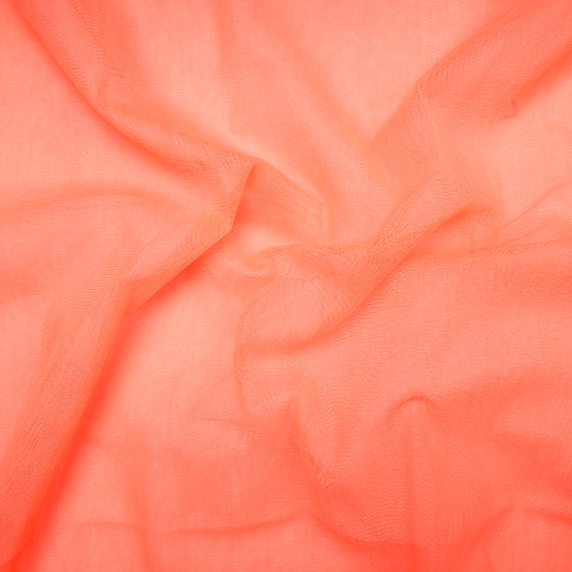 Neon Orange Color Nylon Butterfly Net Fabric