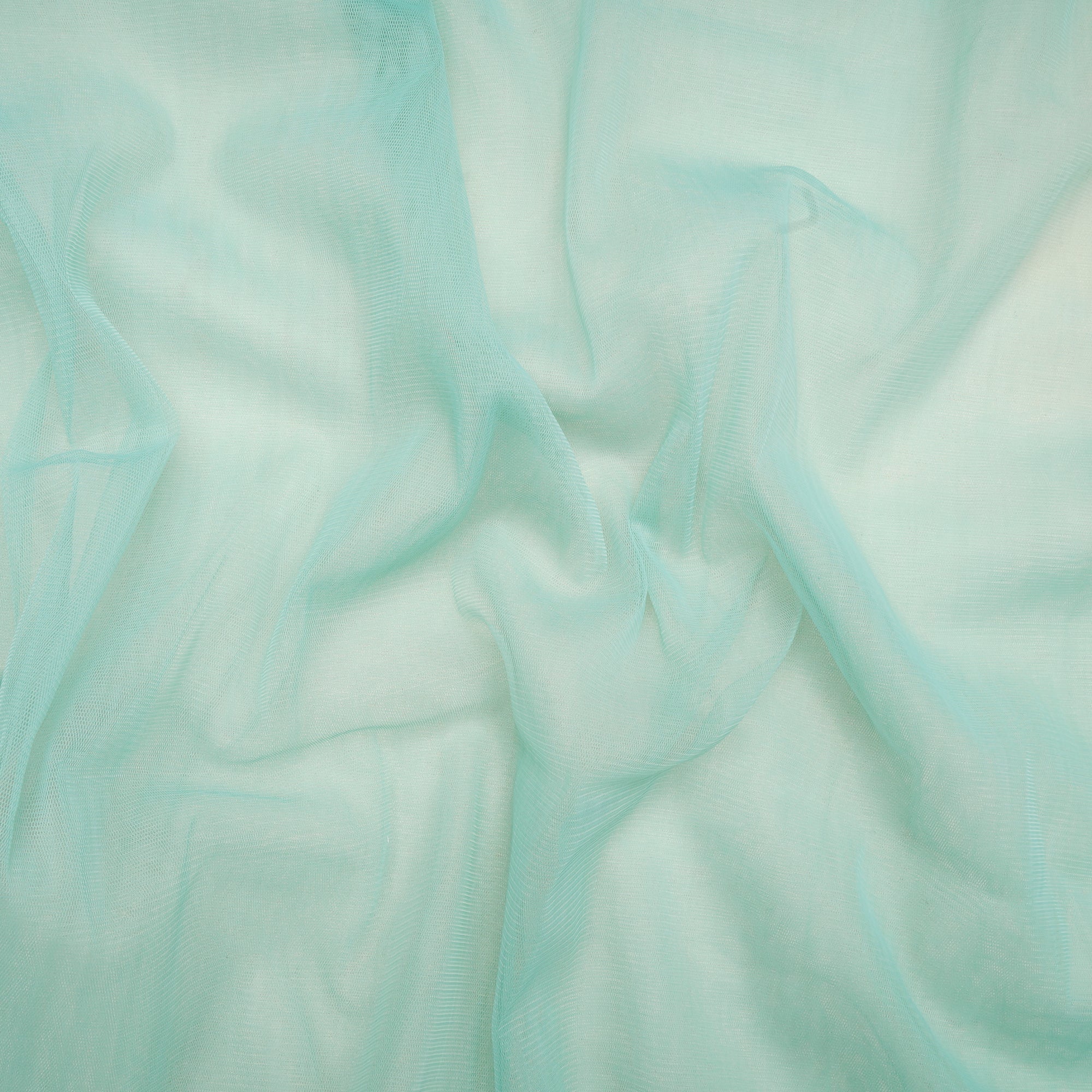 Aqua Green Color Nylon Butterfly Net Fabric