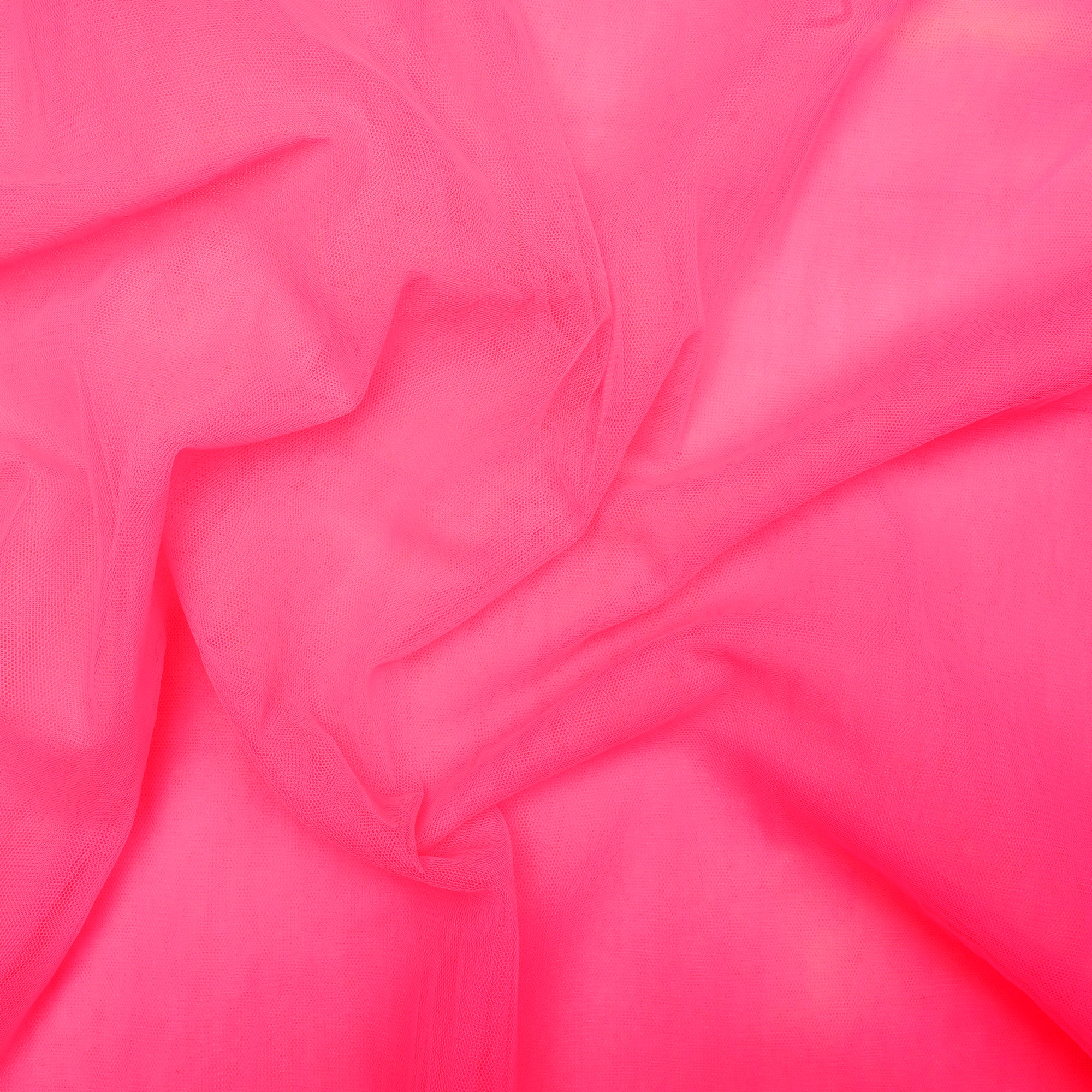 Bright Neon Pink Color Nylon Butterfly Net Fabric