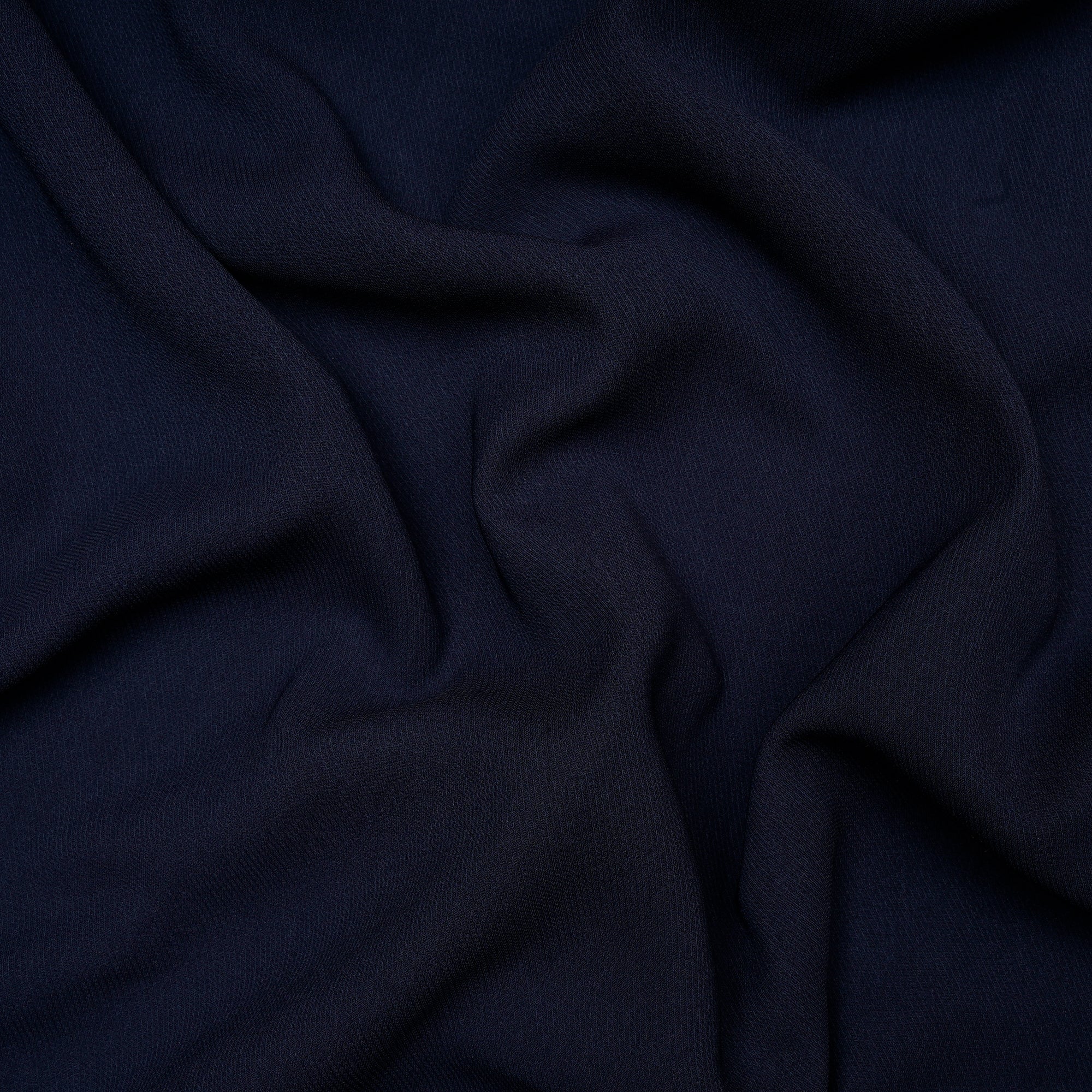 Dark Blue Color Polyester Twill Georgette Fabric