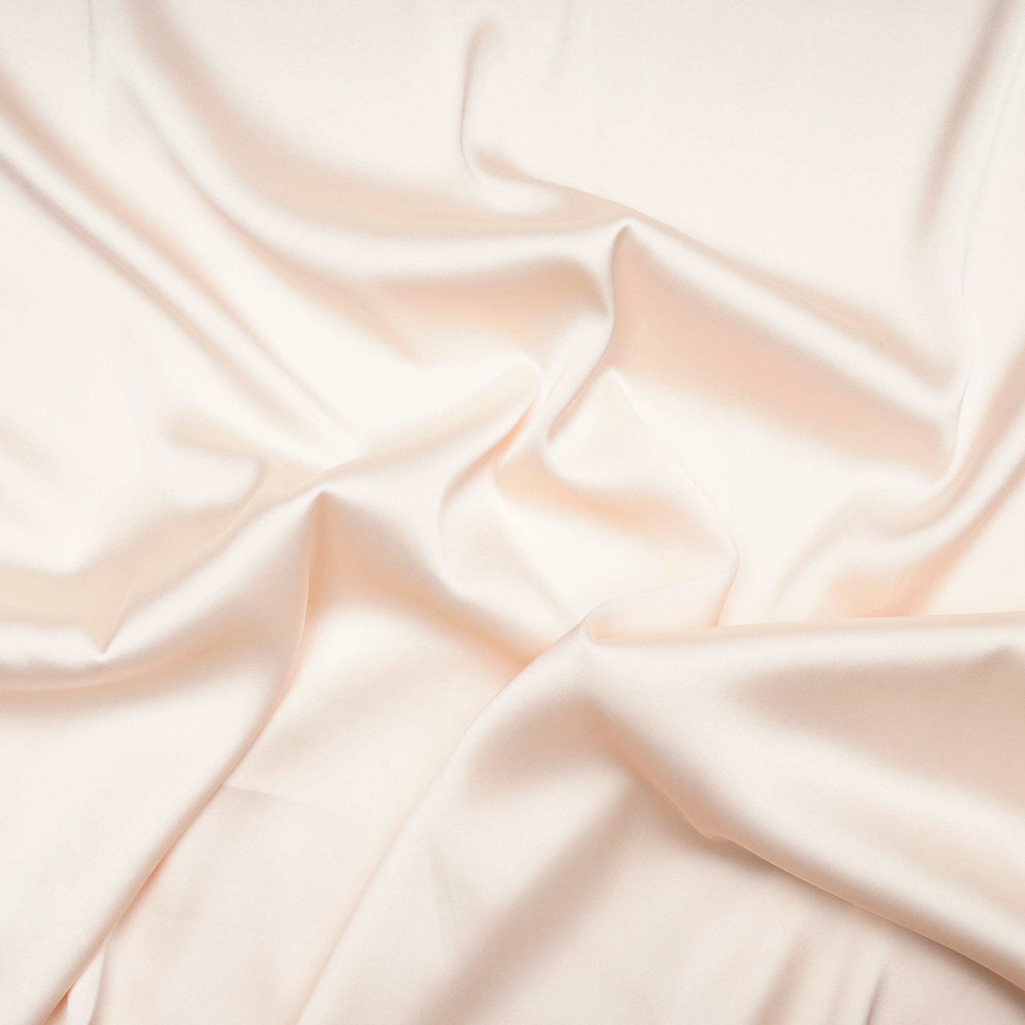 Cream Color Satin Lycra Fabric