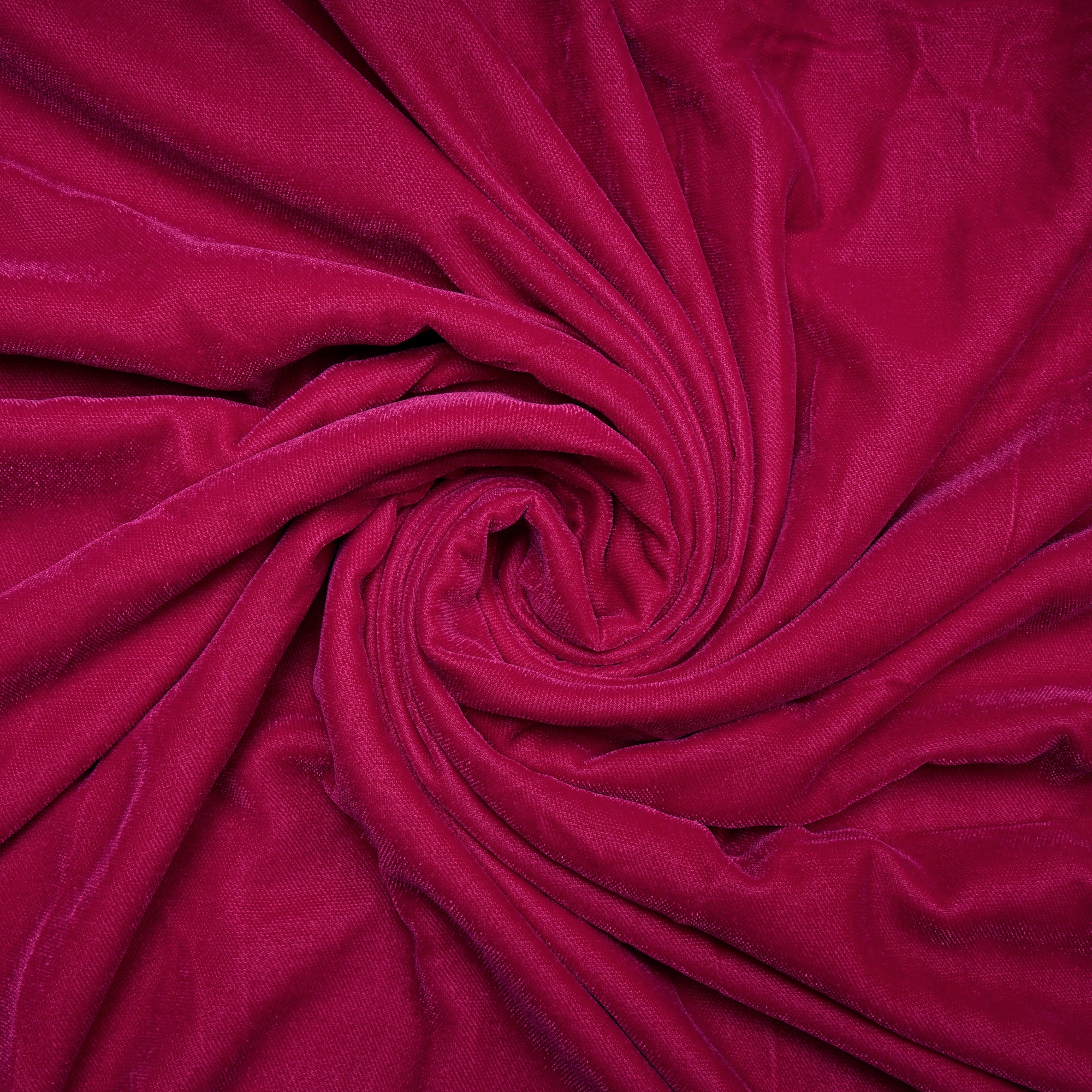 Fuchsia Pink Color Micro Velvet Fabric