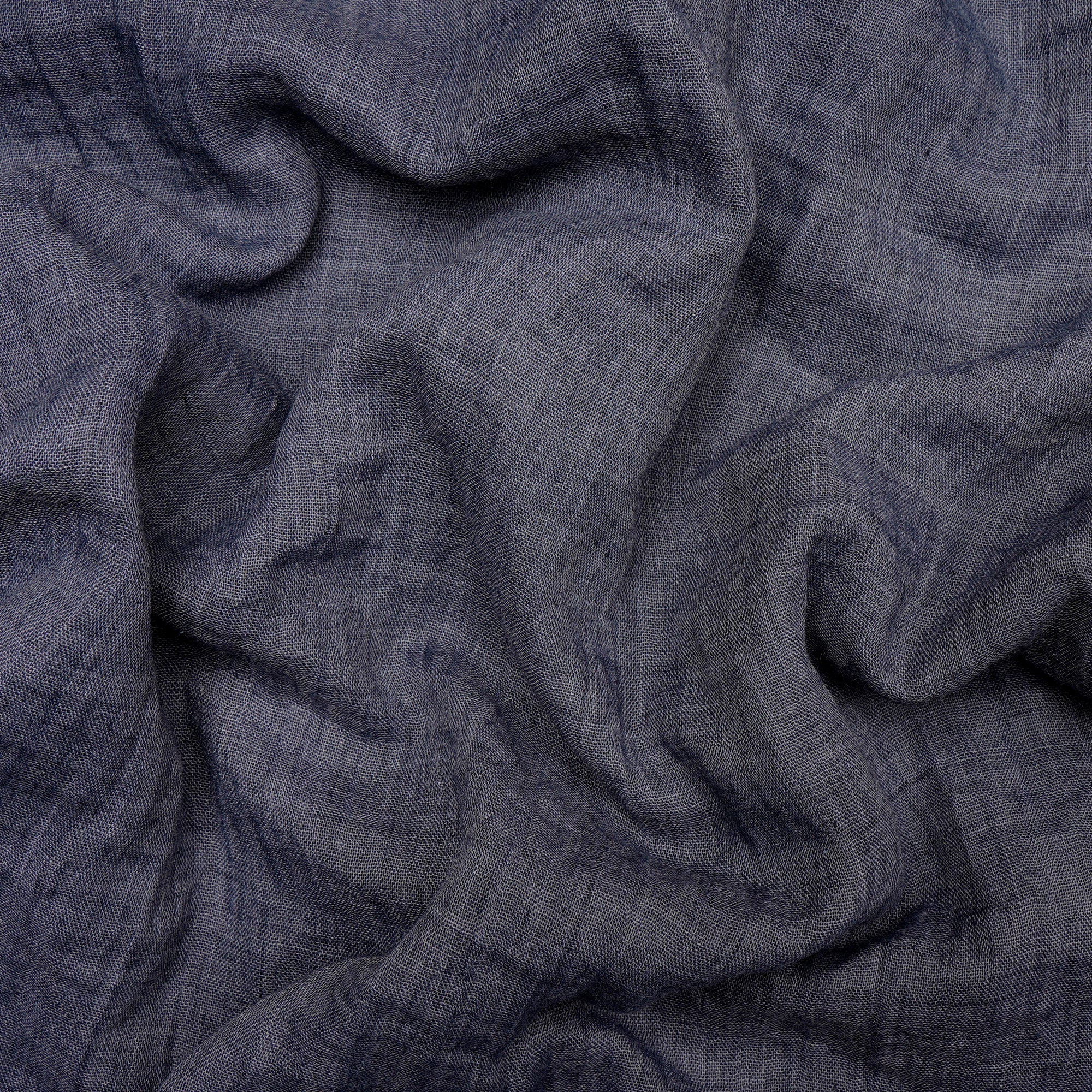 Dark Grey Cheese Cotton Chambray Fabric