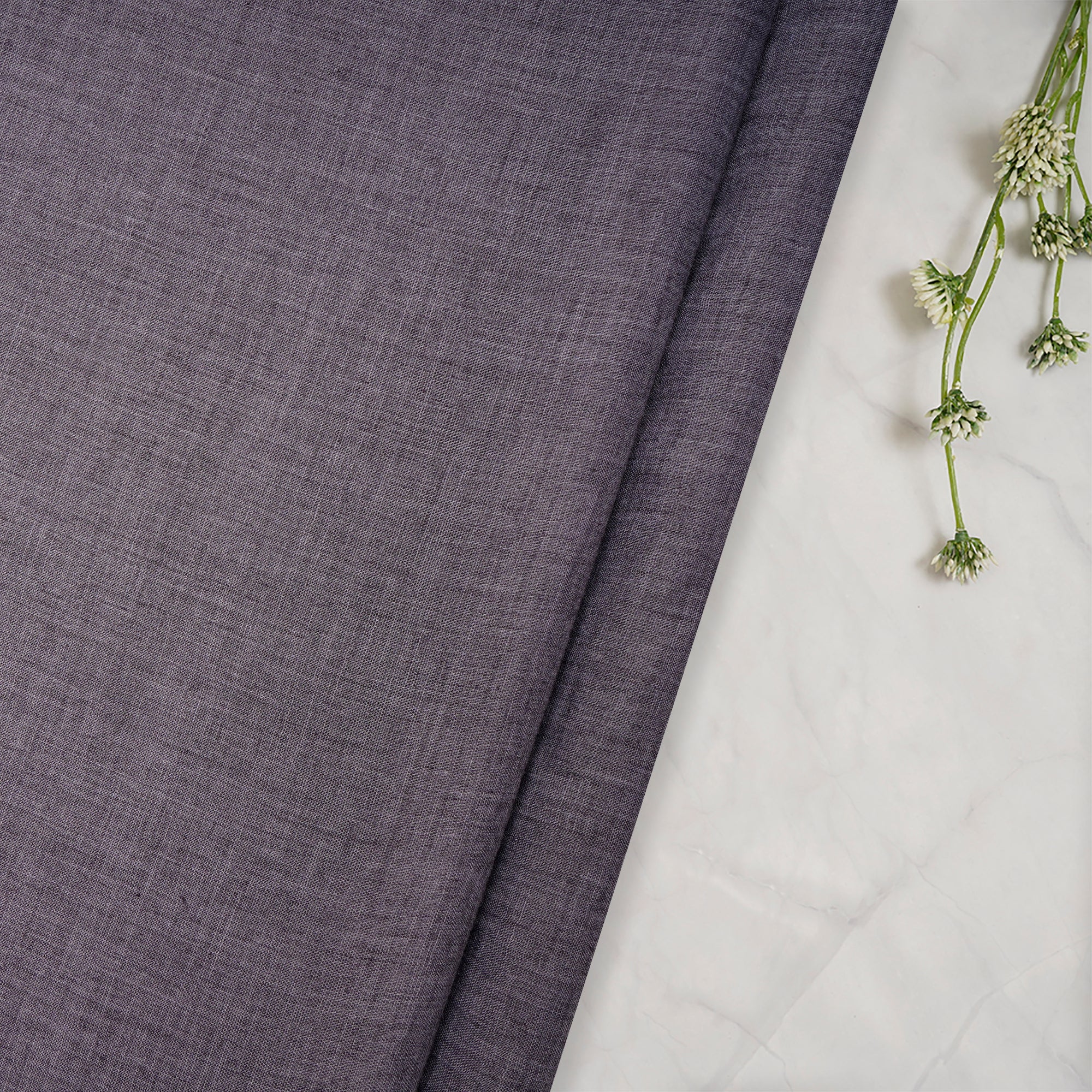 Heather Cheese Cotton Chambray Fabric