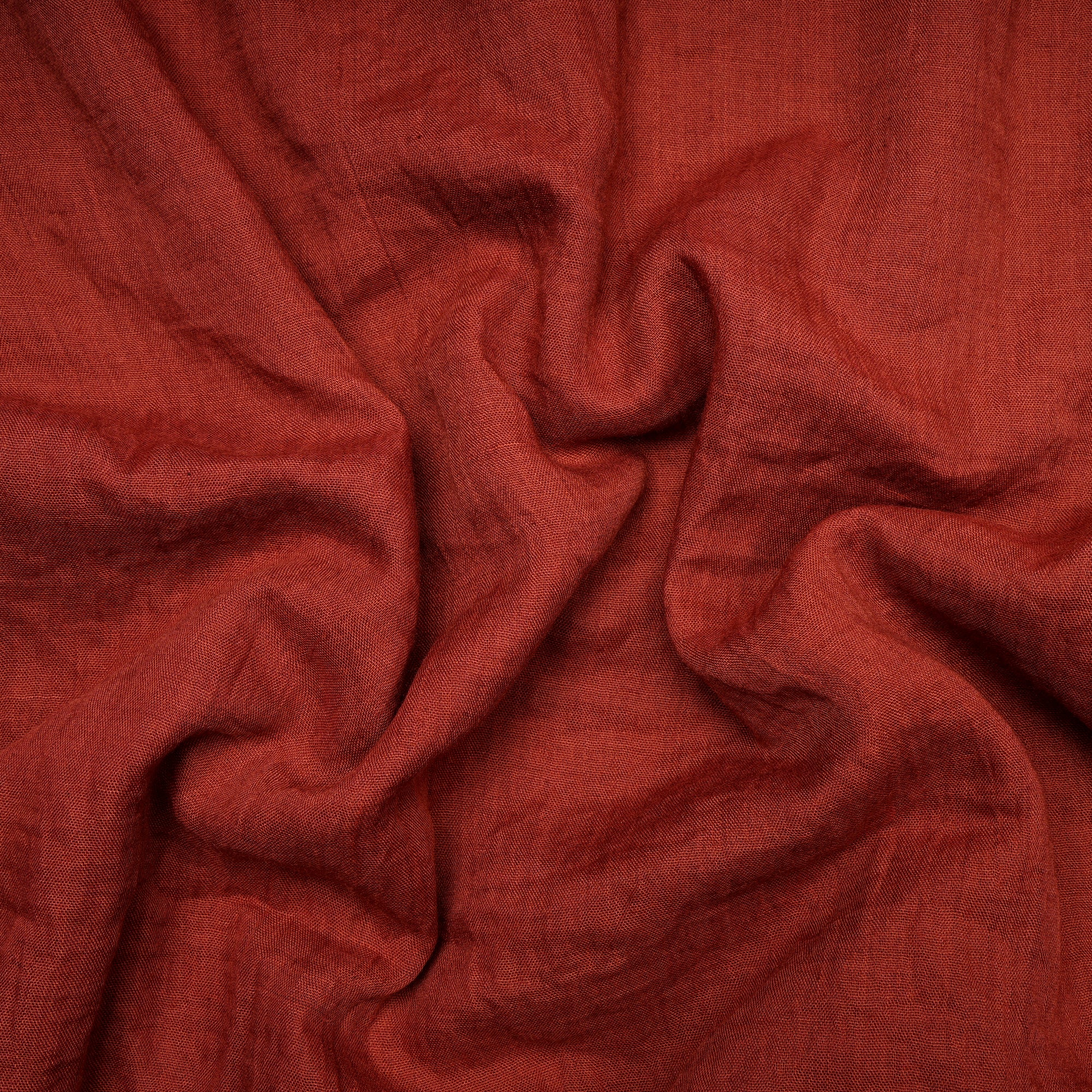 Brick Red Cheese Cotton Chambray Fabric