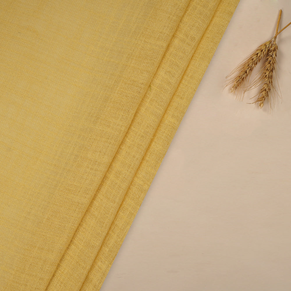 Yellow Color Mill Dyed Cotton Viscose Slub Fabric