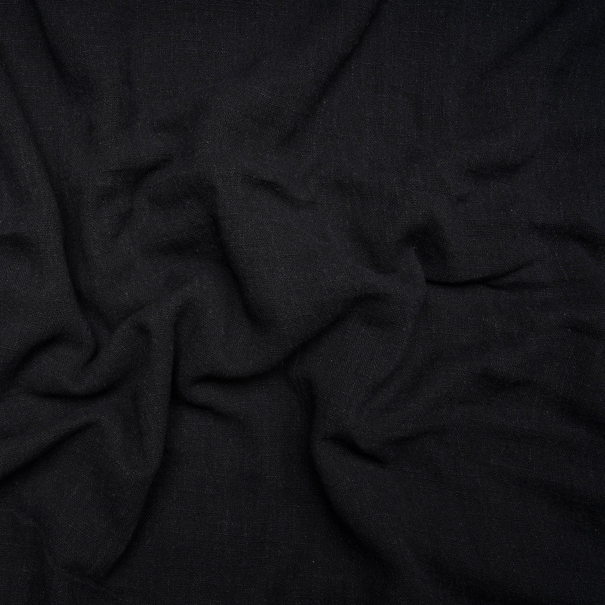 Black Color Cotton Viscose Slub Fabric