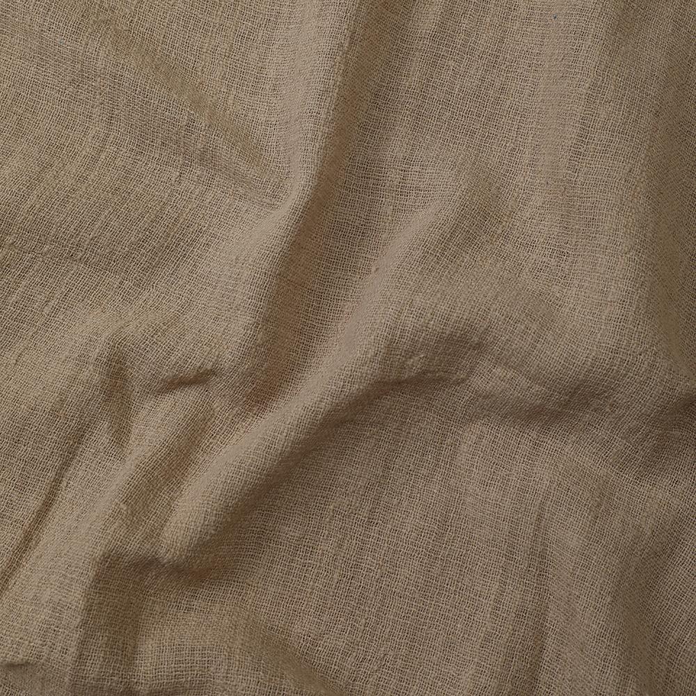 Peanut Color Cotton Viscose Slub Fabric