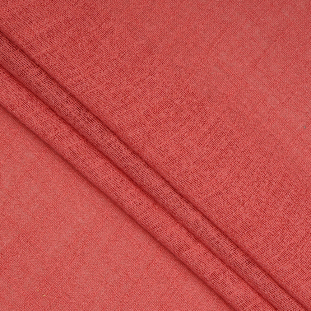 Light Pink Color Mill Dyed Cotton Viscose Slub Fabric