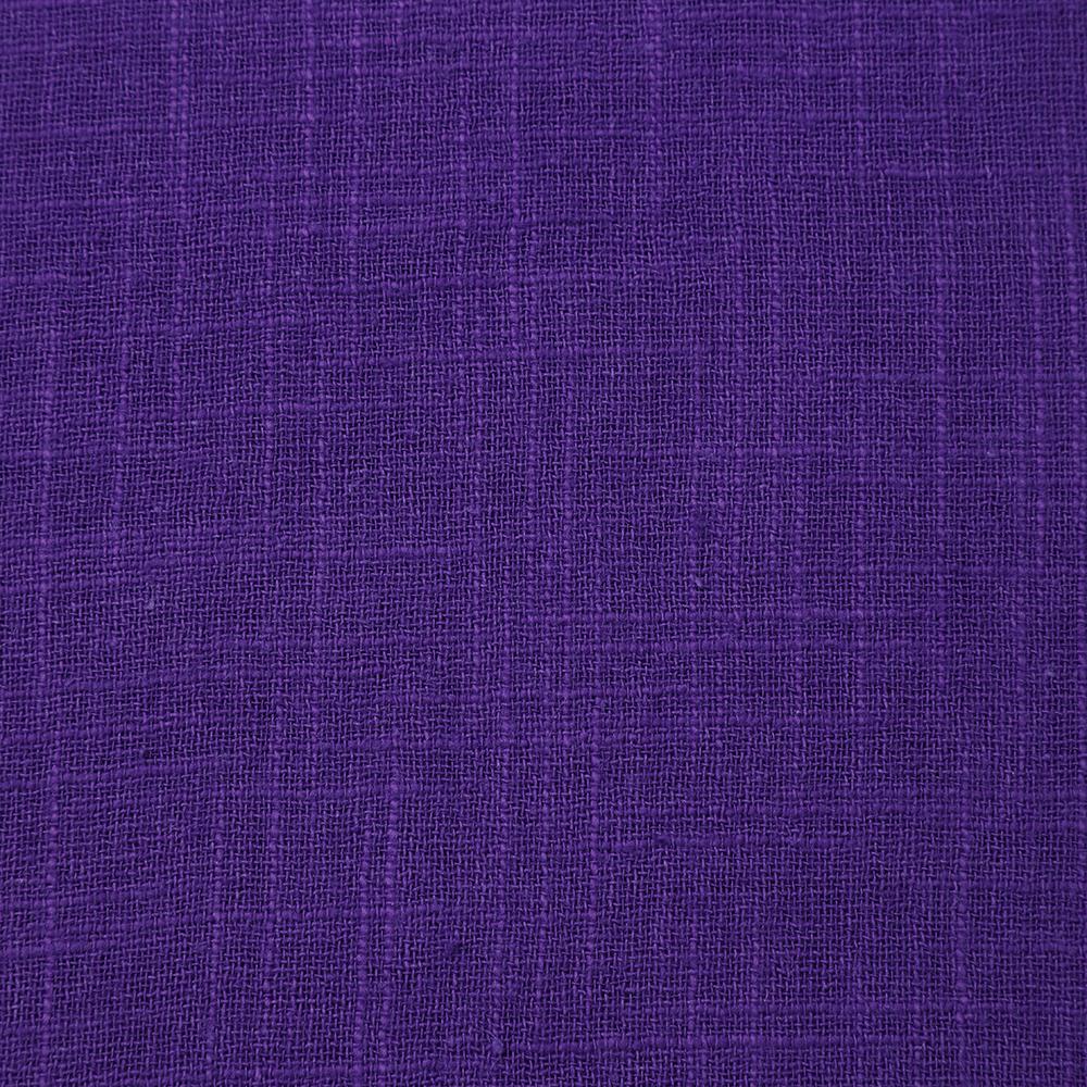 Purple Color Cotton Viscose Slub Fabric