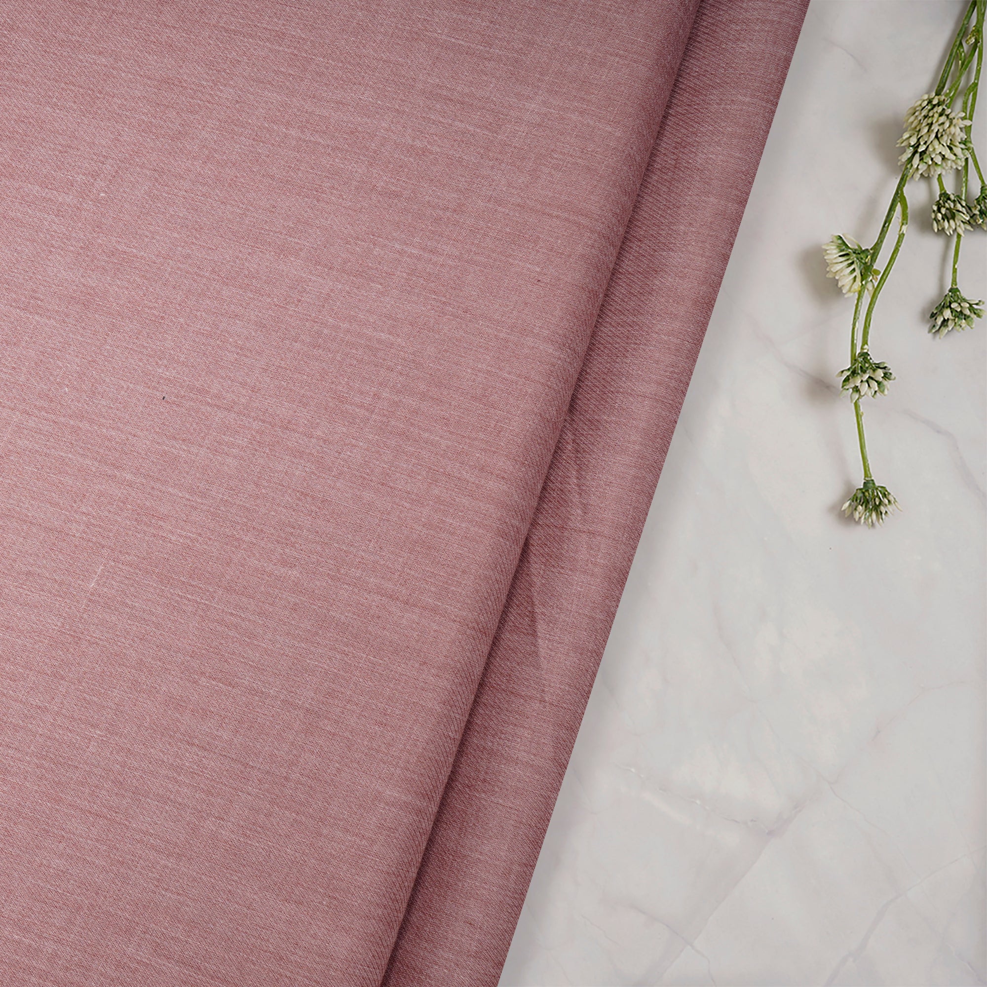 Rouge Pink Color Poly Cotton Fabric
